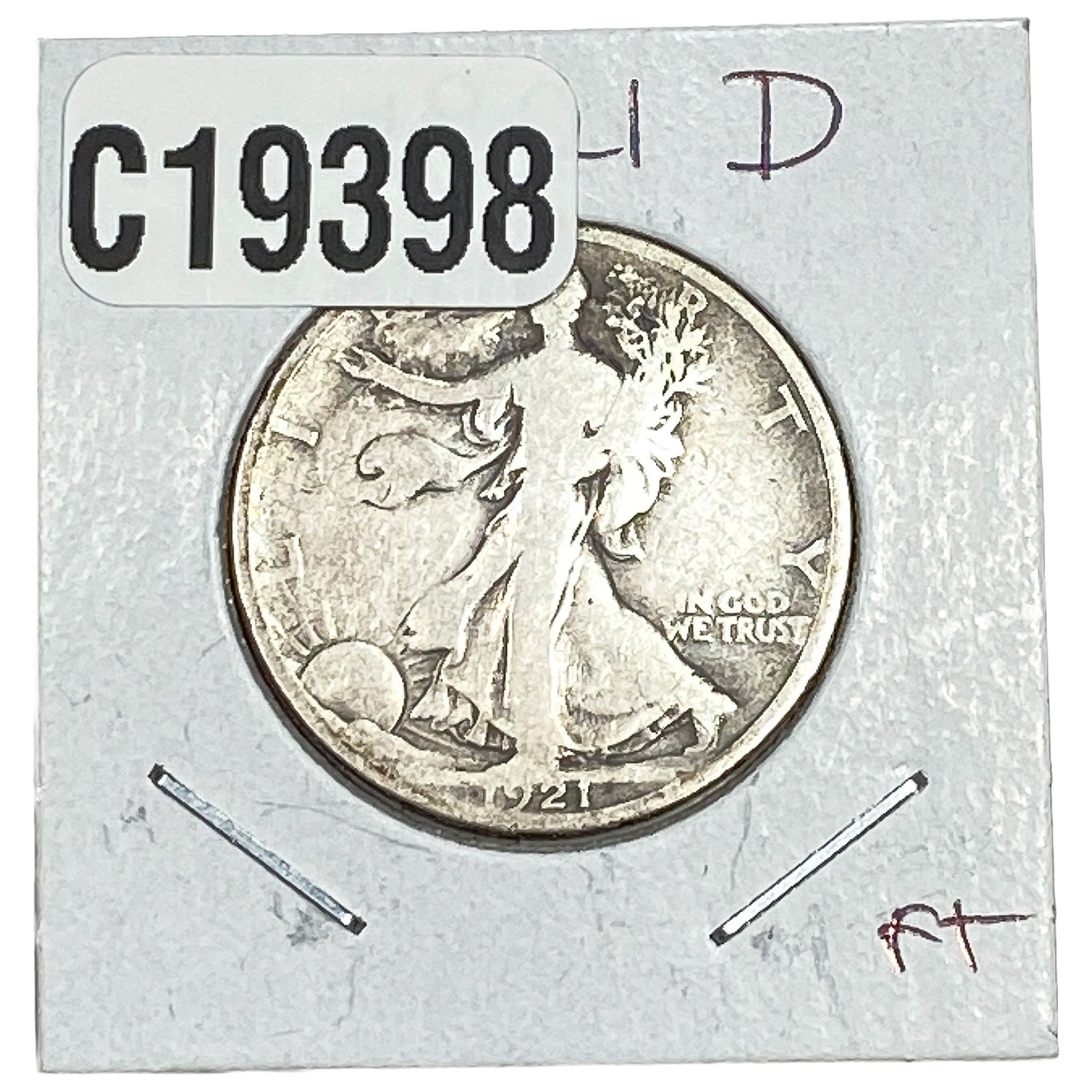 1921-D Walking Liberty Half Dollar (1 of 2)