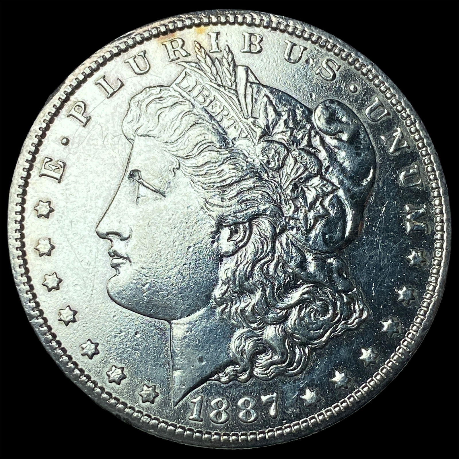 1887-S Silver Morgan Dollar CLOSELY UNCIRCULATED (1 of 2)