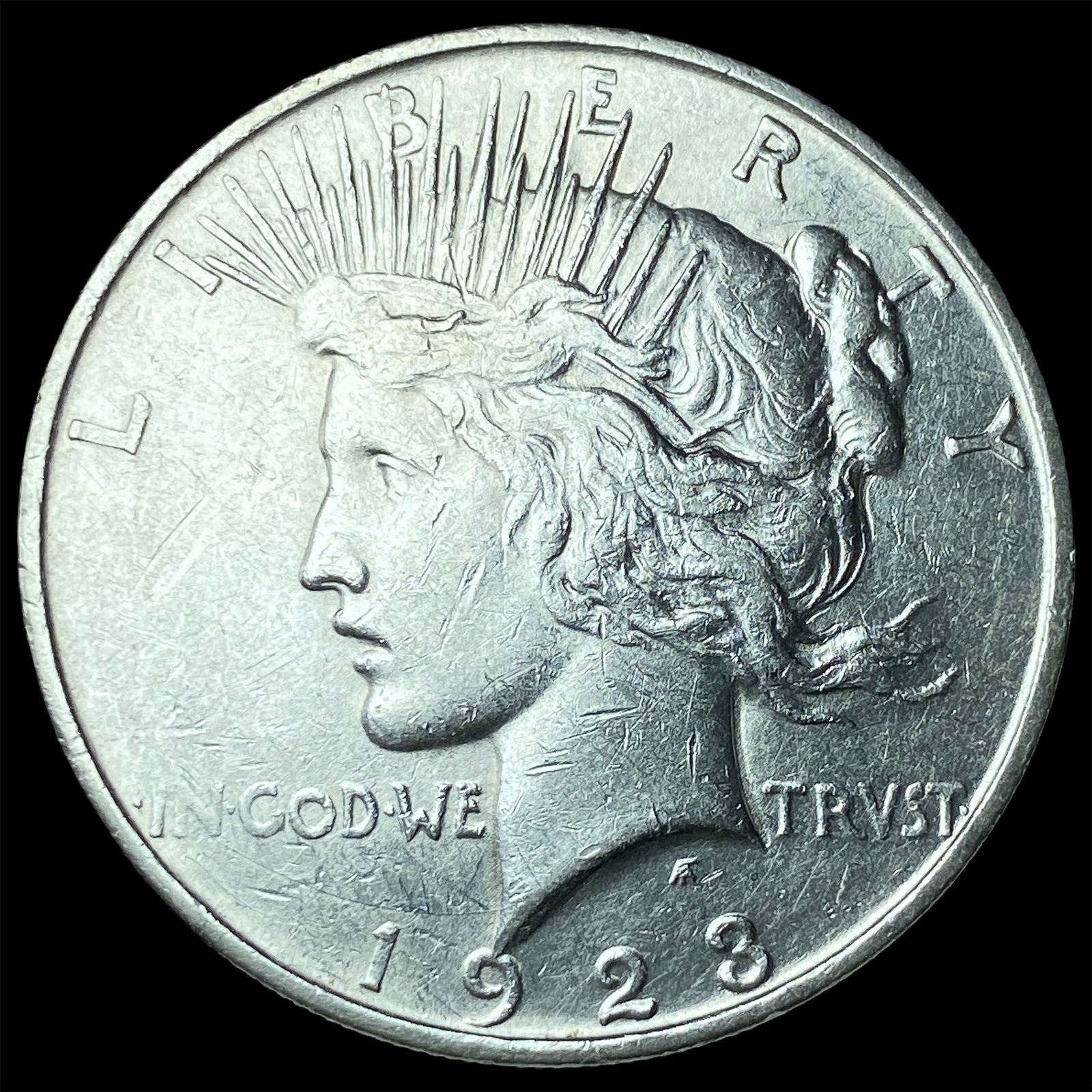 1923 Silver Peace Dollar CLOSELY UNCIRCULATED: 1923 Silver Peace Dollar CLOSELY UNCIRCULATED