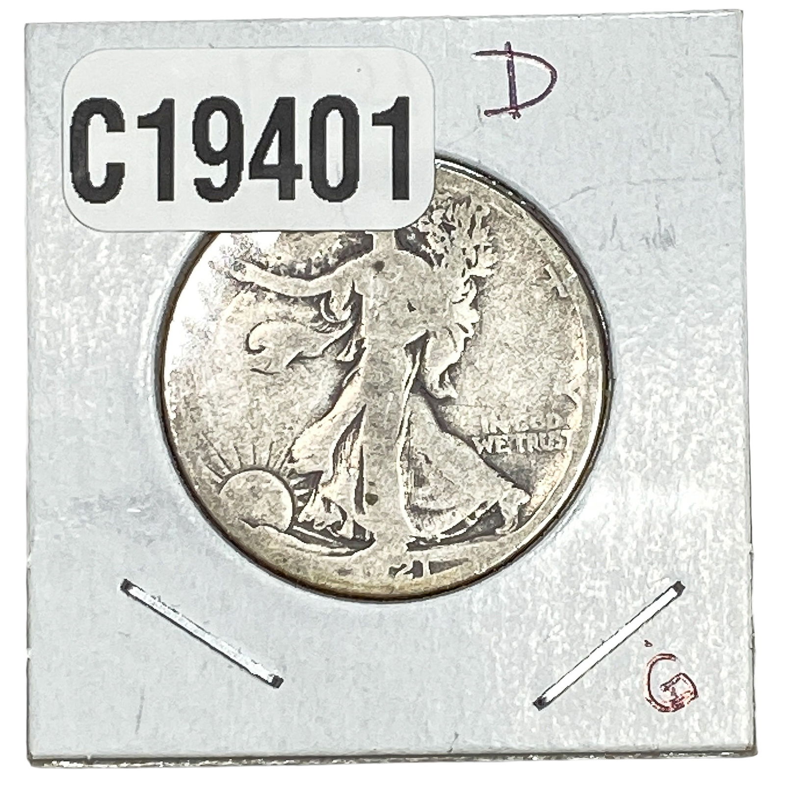 1921-D Walking Liberty Half Dollar (1 of 2)