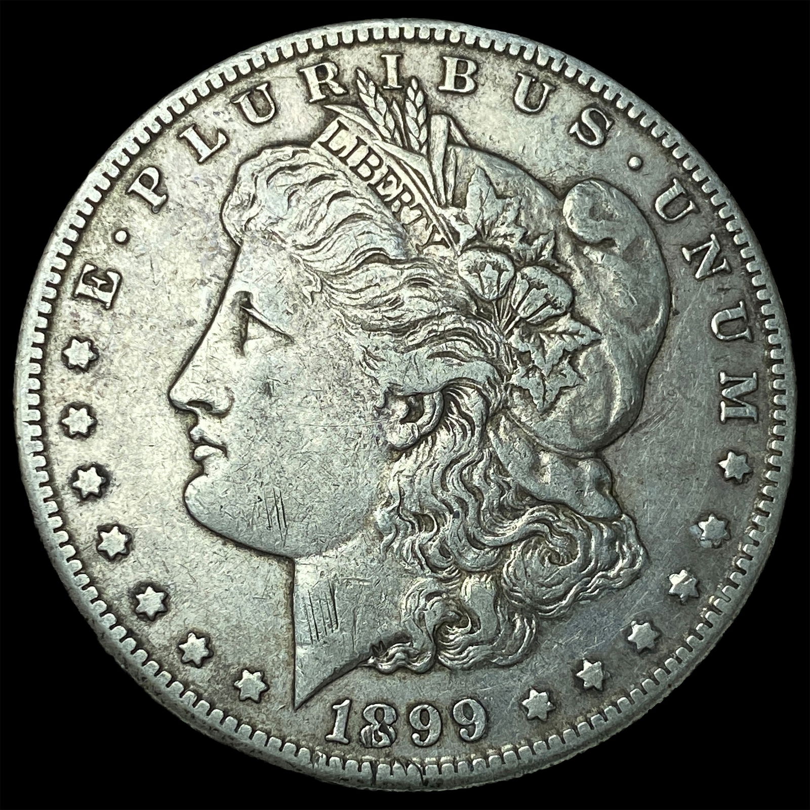 1899-S Silver Morgan Dollar NEARLY UNCIRCULATED (1 of 2)