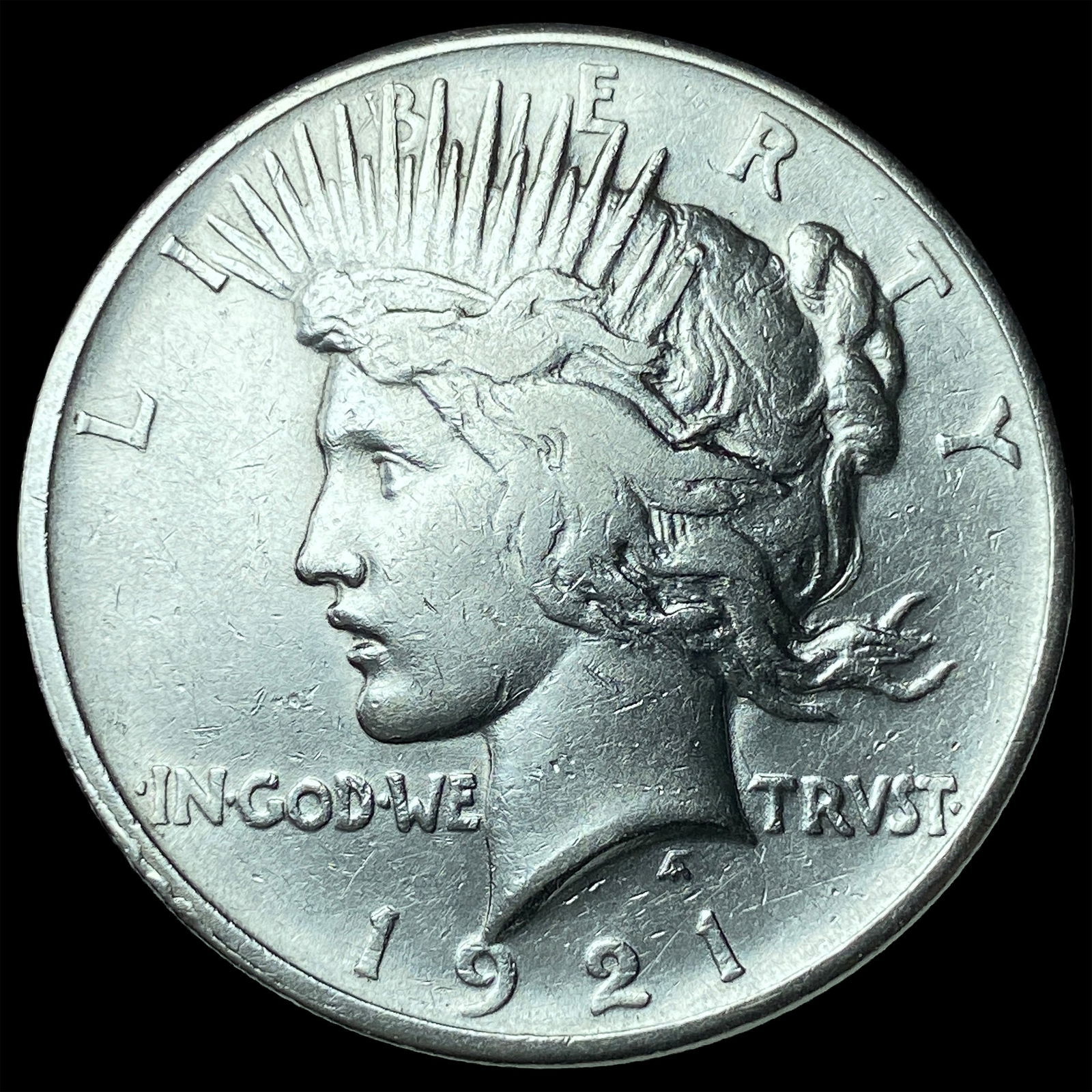 1921 Silver Peace Dollar NEARLY UNCIRCULATED: 1921 Silver Peace Dollar NEARLY UNCIRCULATED