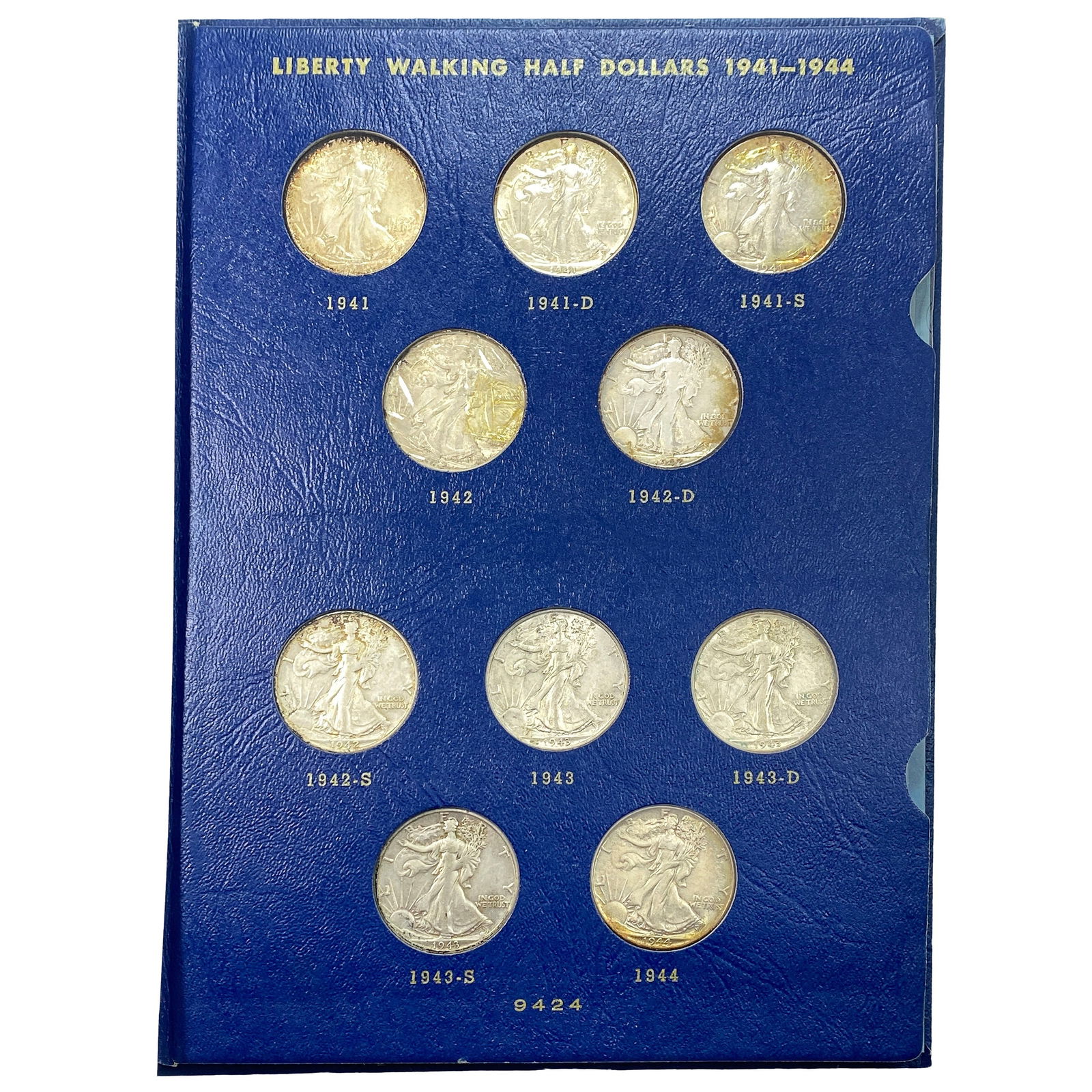 [20 Coins] 1941-1947 Walking Liberty Half Book (1 of 5)