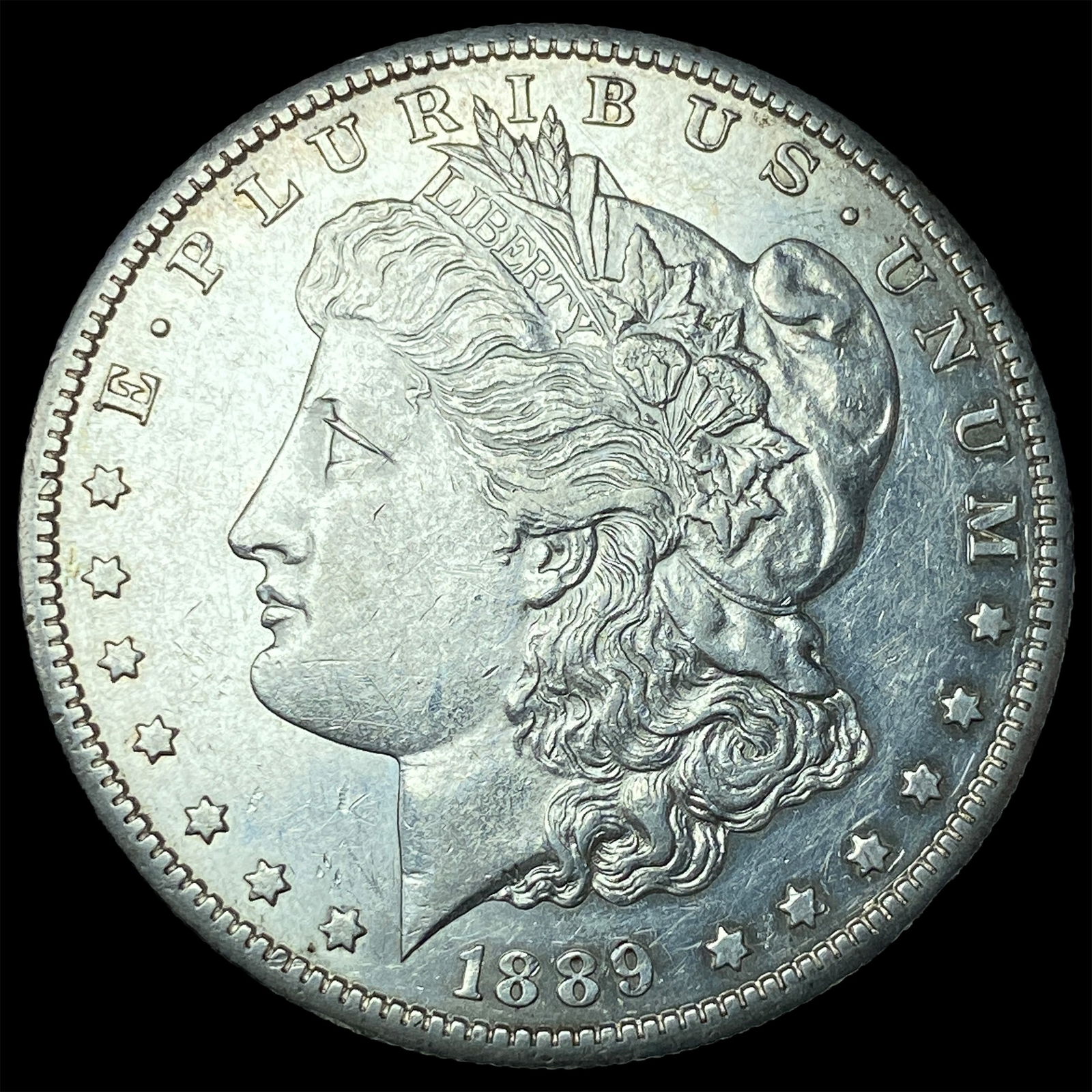 1889-S Silver Morgan Dollar CHOICE AU: 1889-S Silver Morgan Dollar CHOICE AU