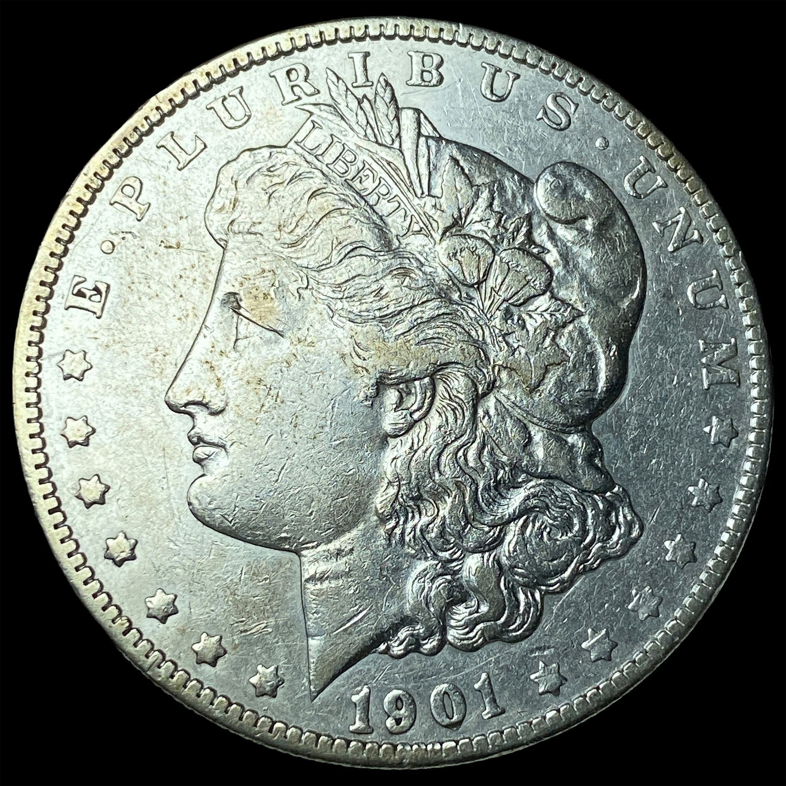 1901-O Silver Morgan Dollar NEARLY UNCIRCULATED: 1901-O Silver Morgan Dollar NEARLY UNCIRCULATED