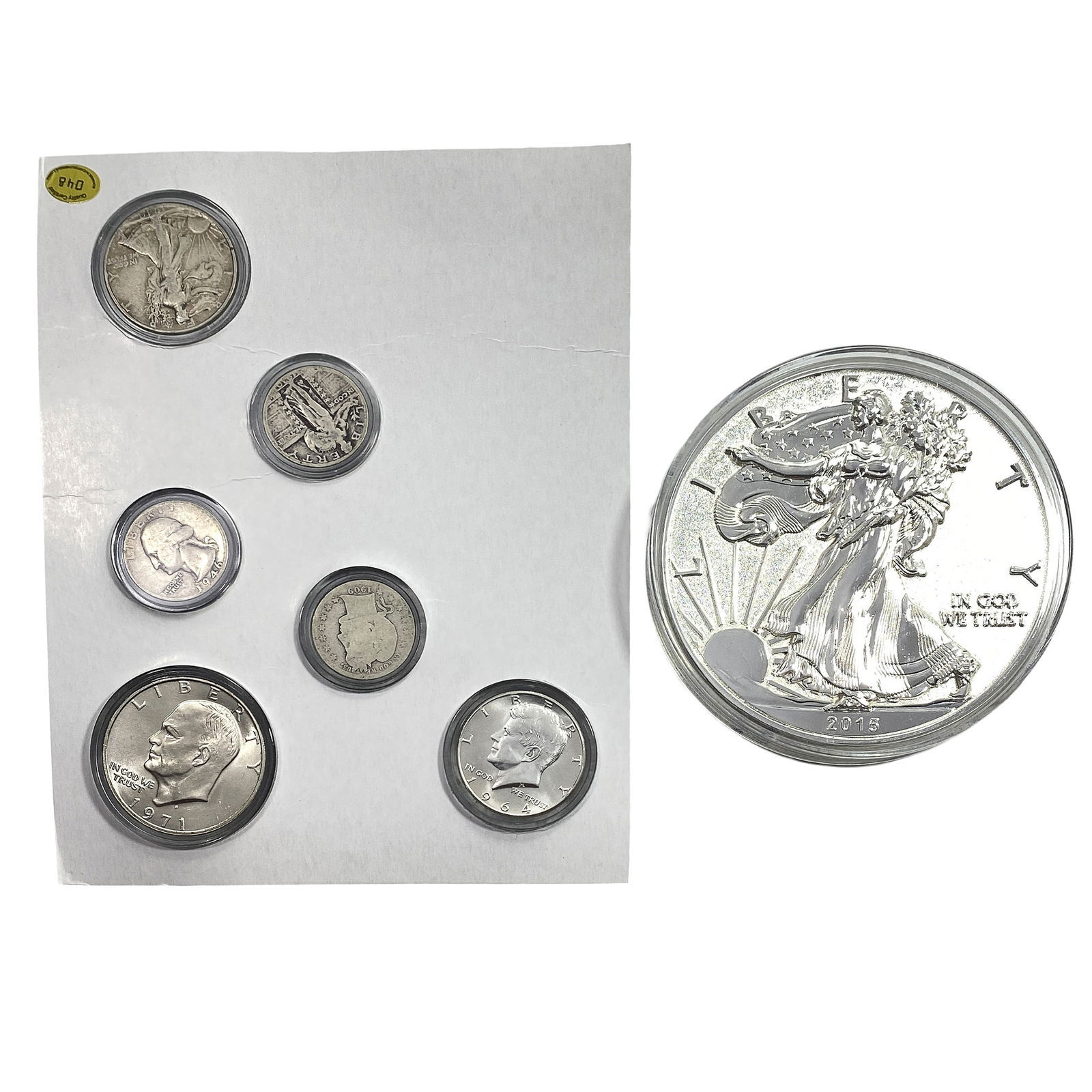 [7 Coins]1909-2015 Silver American Eagle Coin Collection (1 of 3)