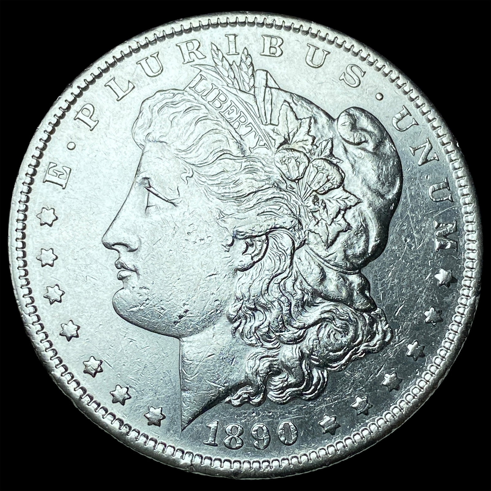 1890-S Silver Morgan Dollar CHOICE AU: 1890-S Silver Morgan Dollar CHOICE AU