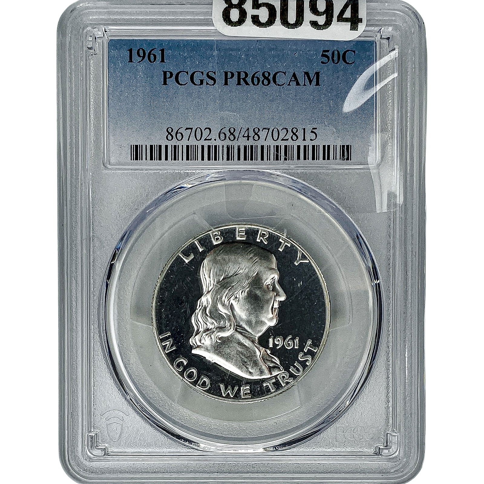 1961 Franklin Half Dollar PCGS PR68 CAM (1 of 2)