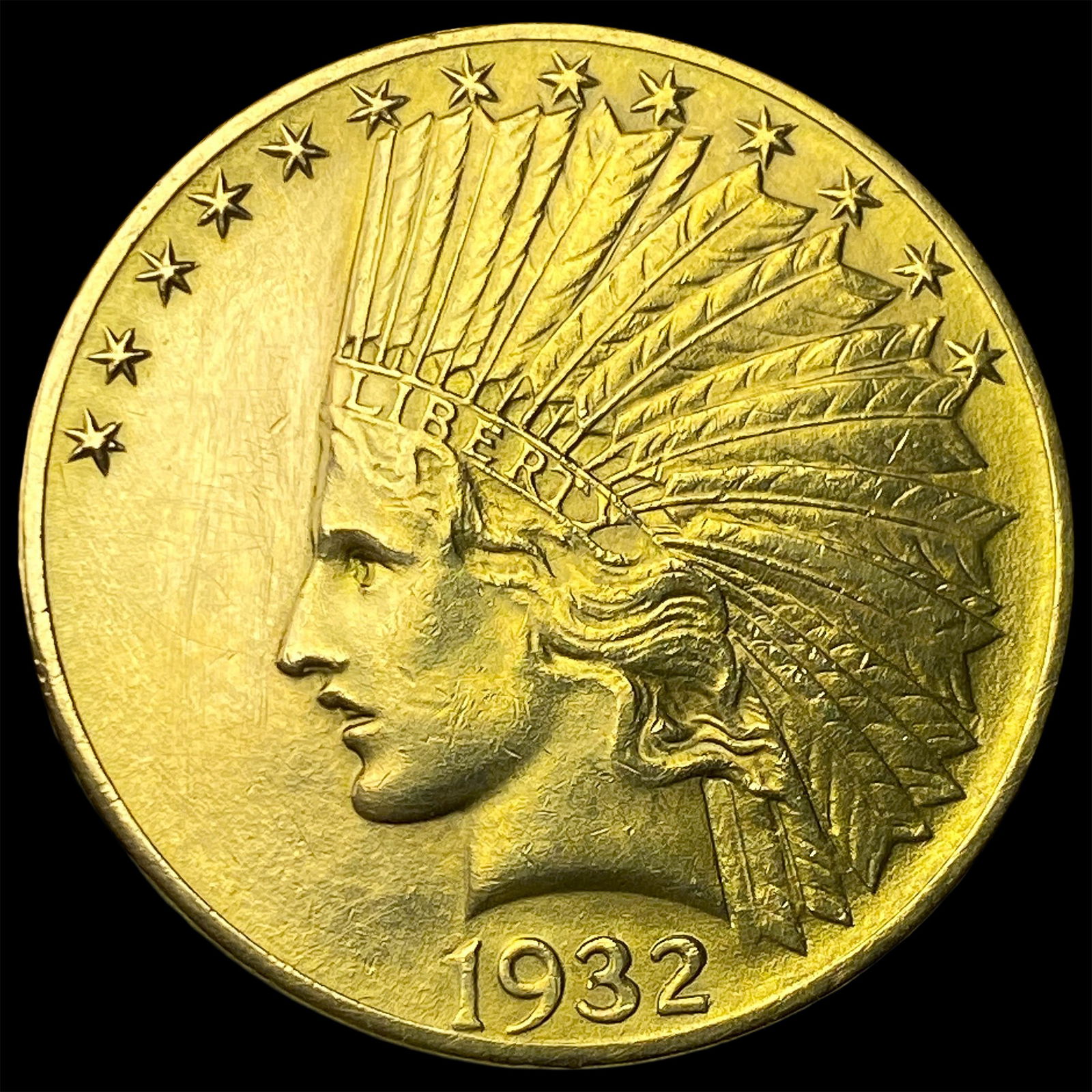 1932 Gold $10 Indian Head Eagle CLOSELY UNCIRCULATED (1 of 2)