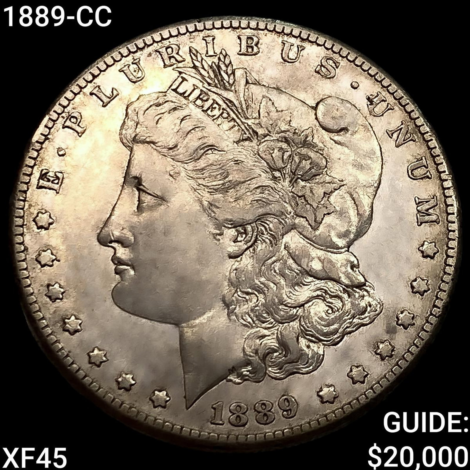1889-CC Morgan Silver Dollar NEARLY UNCIRCULATED: 1889-CC Morgan Silver Dollar NEARLY UNCIRCULATED