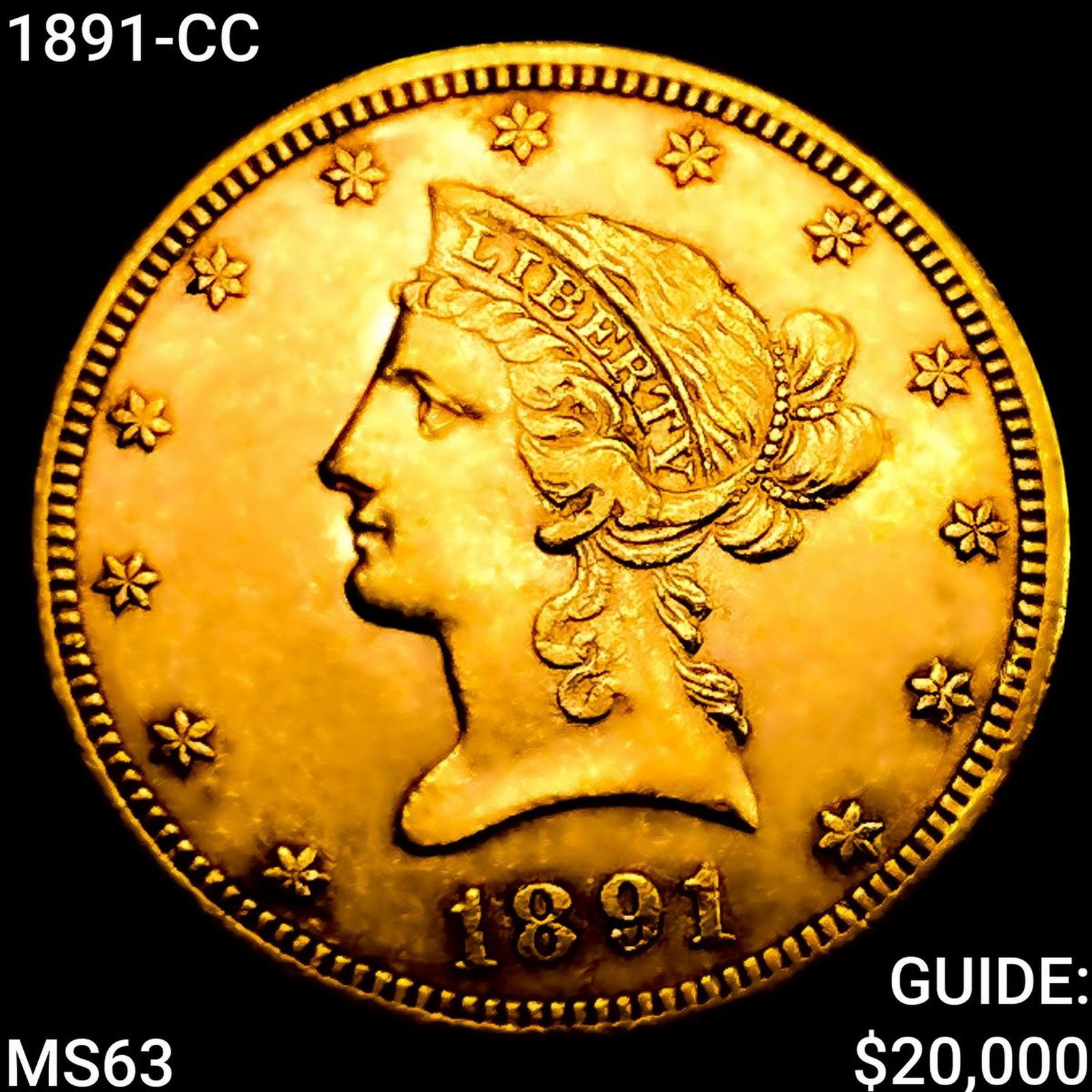 1891-CC $10 Gold Eagle CHOICE BU (1 of 2)