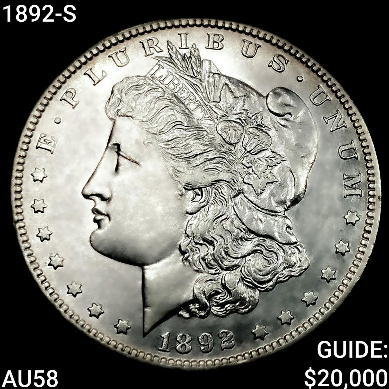 1892-S Morgan Silver Dollar CHOICE AU (1 of 2)