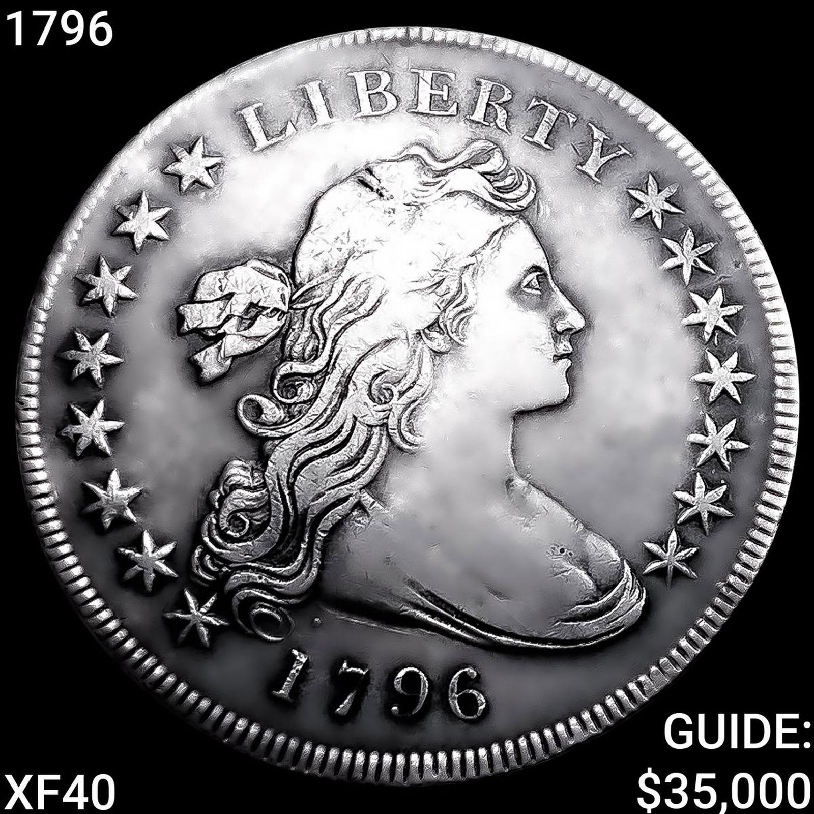 1796 Draped Bust Dollar NEARLY UNCIRCULATED (1 of 2)