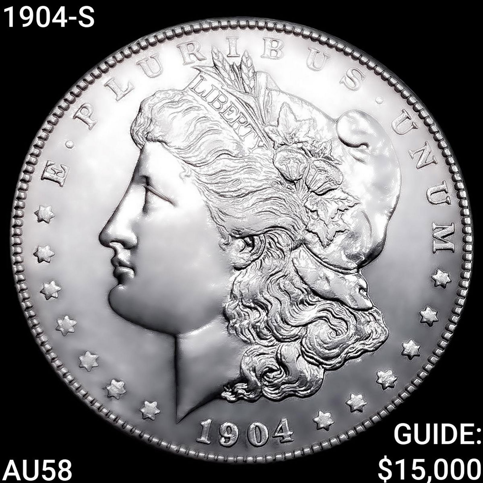 1904-S Morgan Silver Dollar CHOICE AU: 1904-S Morgan Silver Dollar CHOICE AU