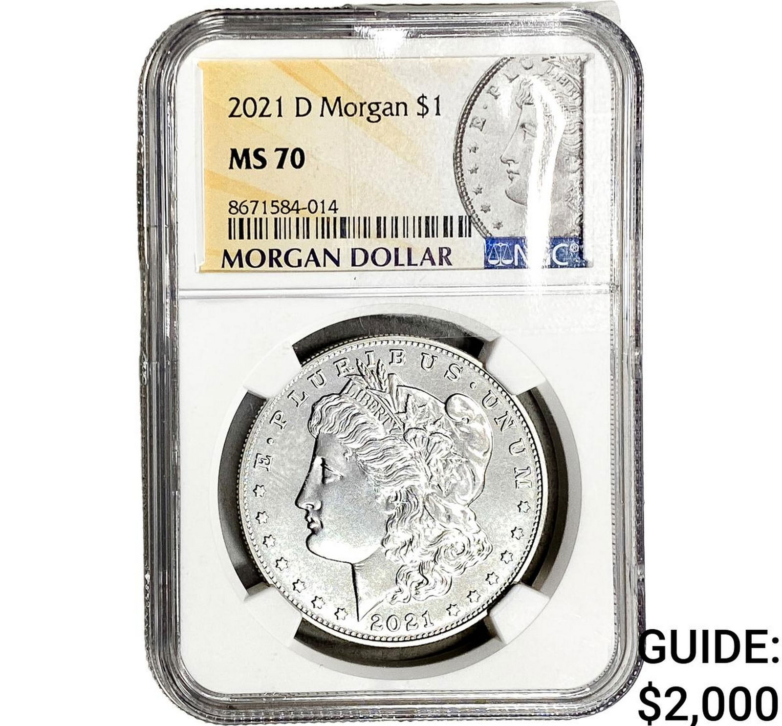 2021-D Morgan Silver Dollar NGC MS70: 2021-D Morgan Silver Dollar NGC MS70