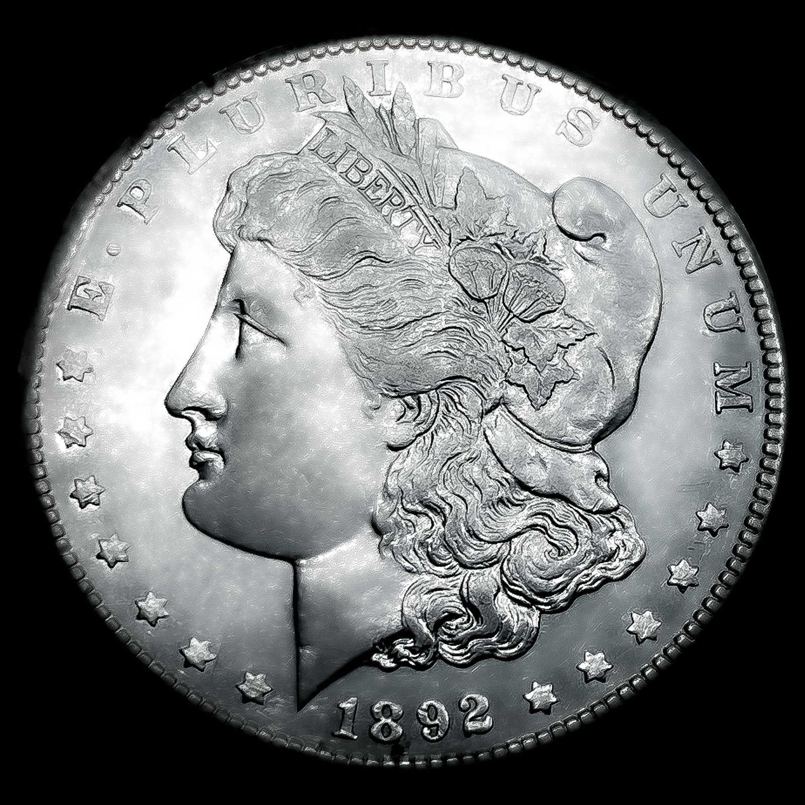 1892-CC Morgan Silver Dollar UNCIRCULATED: 1892-CC Morgan Silver Dollar UNCIRCULATED