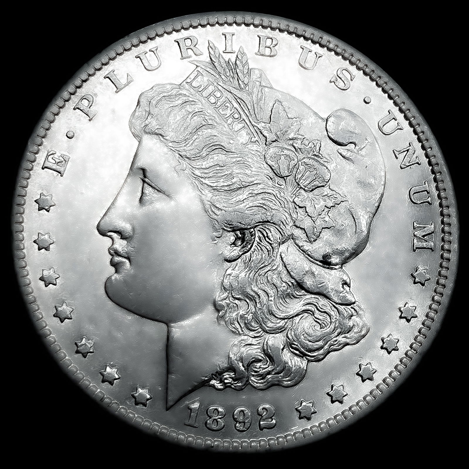 1892-CC Morgan Silver Dollar CHOICE BU (1 of 2)