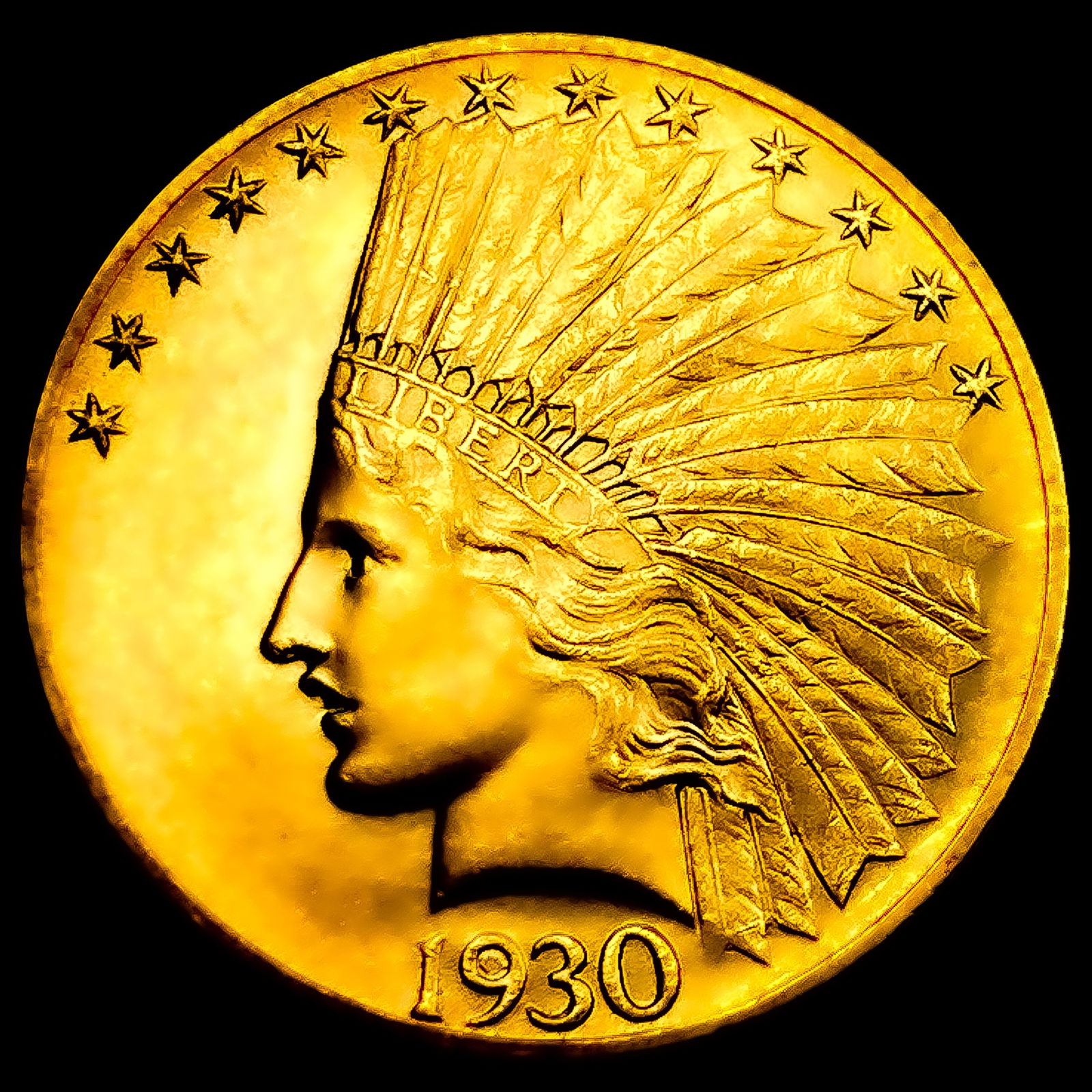 1930-S $10 Gold Eagle GEM BU (1 of 2)