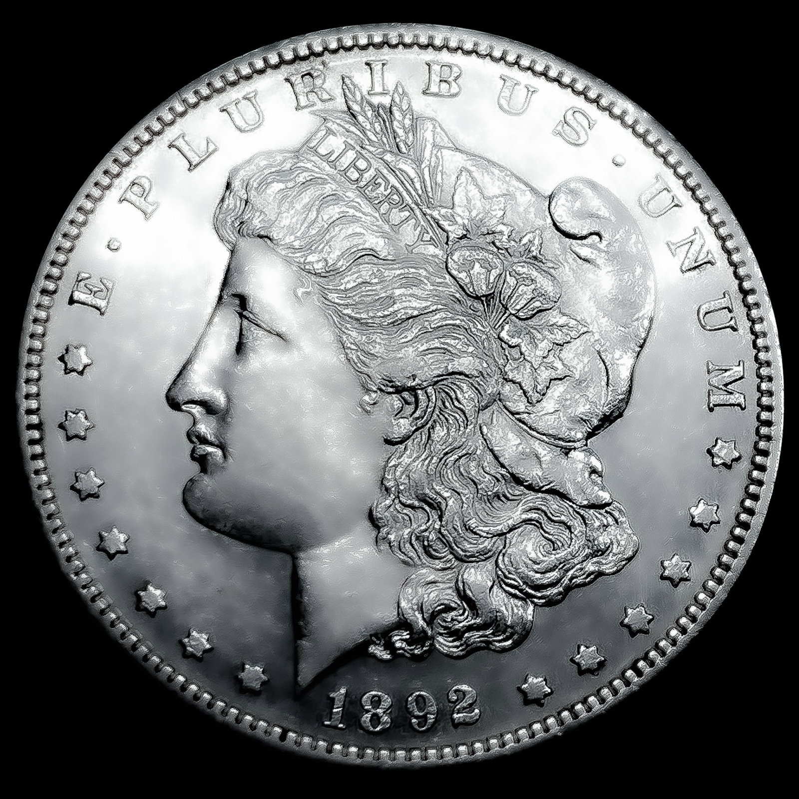 1892-S Morgan Silver Dollar CHOICE AU+: 1892-S Morgan Silver Dollar CHOICE AU+