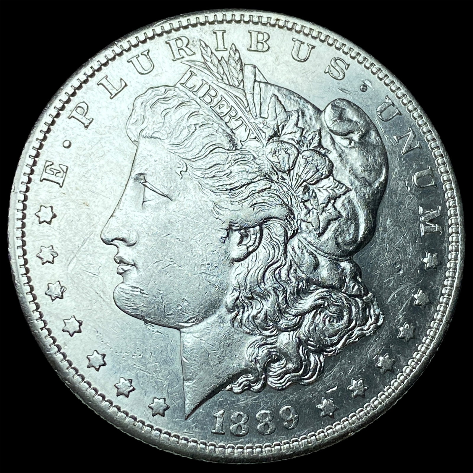 1889-S Silver Morgan Dollar CLOSELY UNCIRCULATED: 1889-S Silver Morgan Dollar CLOSELY UNCIRCULATED