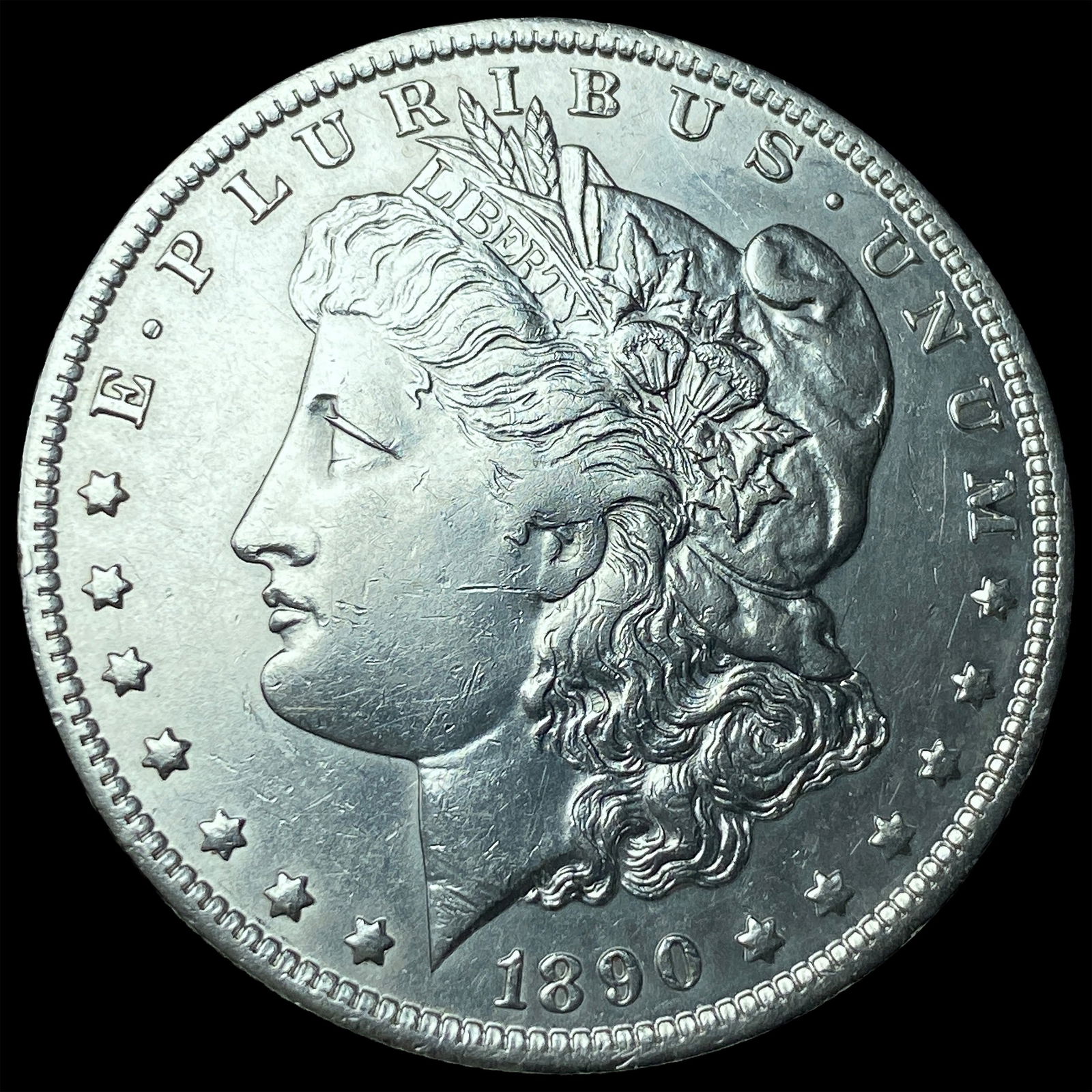 1890 Morgan Silver Dollar CLOSELY UNCIRCULATED: 1890 Morgan Silver Dollar CLOSELY UNCIRCULATED