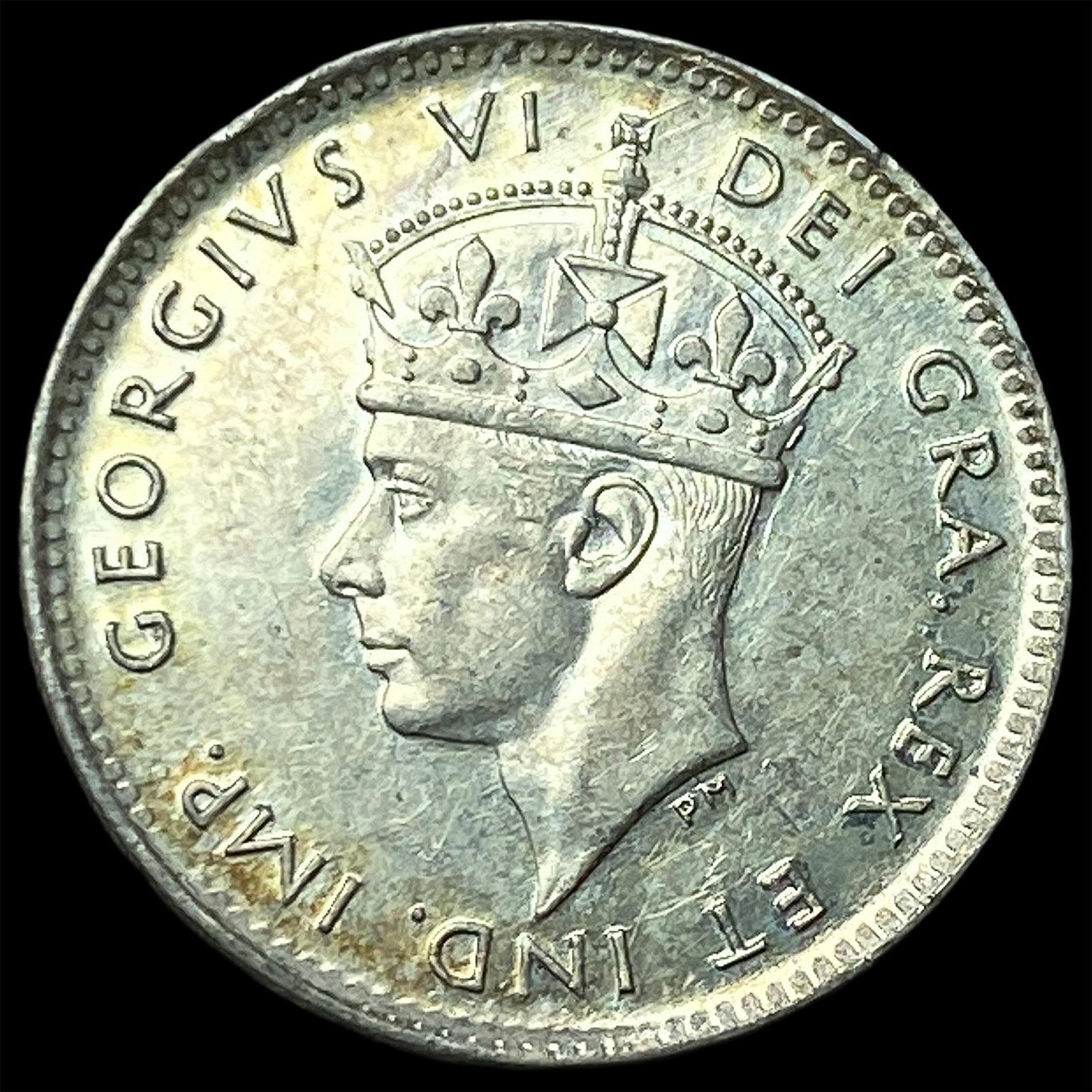 1945 Newfoundland Silver 5 Cents UNCIRCULATED: 1945 Newfoundland Silver 5 Cents UNCIRCULATED