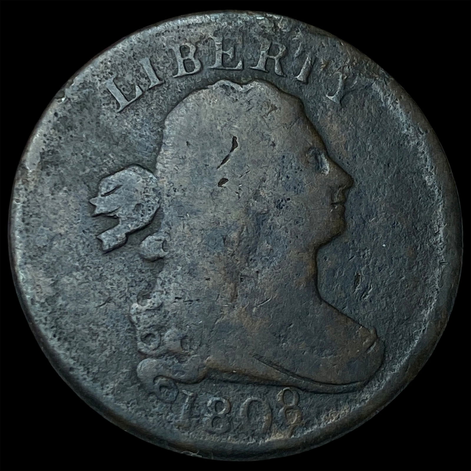 1808 Classic Head Half Cent NICELY CIRCULATED (1 of 2)