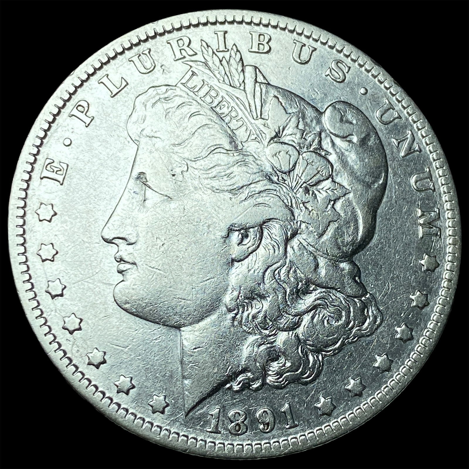 1891-O Silver Morgan Dollar LIGHTLY CIRCULATED: 1891-O Silver Morgan Dollar LIGHTLY CIRCULATED