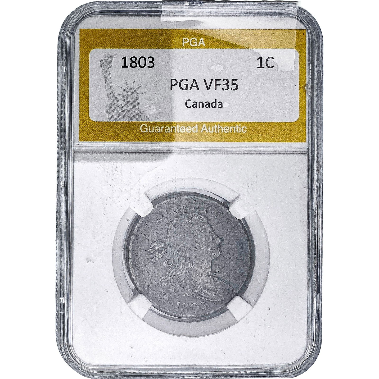 1803 Draped Bust Large Cent PGA VF35: 1803 Draped Bust Large Cent PGA VF35