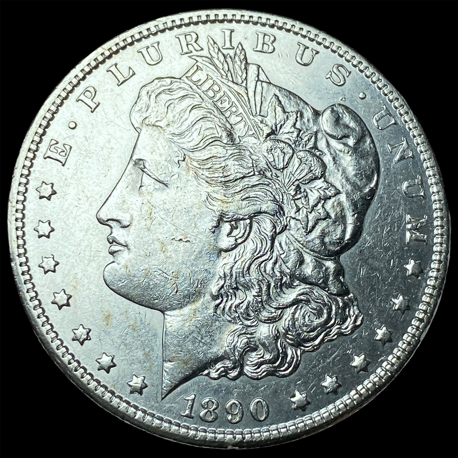 1890-CC Silver Morgan Dollar CHOICE AU: 1890-CC Silver Morgan Dollar CHOICE AU
