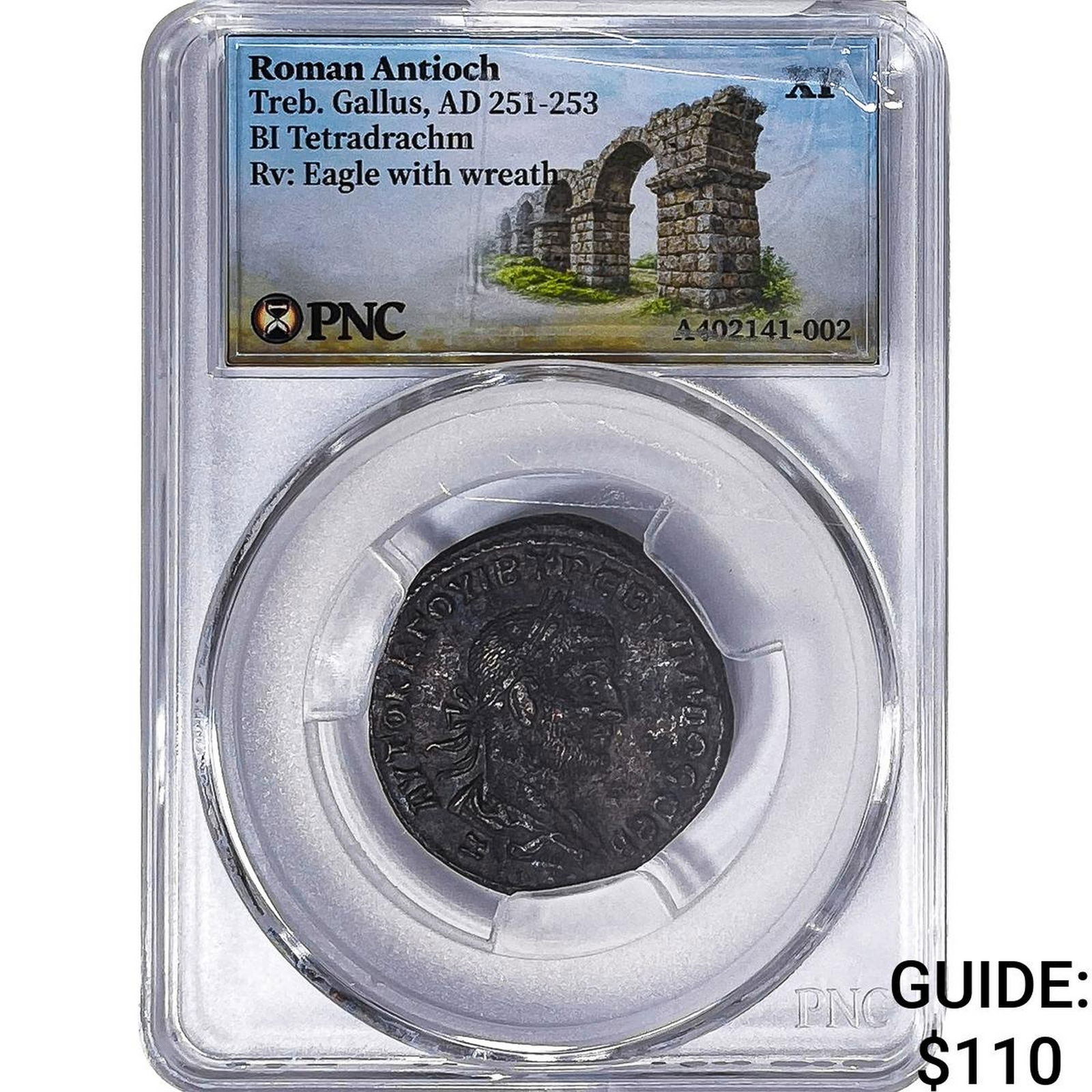 Roman Antioch Treb. Gallus 251-253 AD Bi-Tetradrachm PNC XF: Roman Antioch Treb. Gallus 251-253 AD Bi-Tetradrachm PNC XF