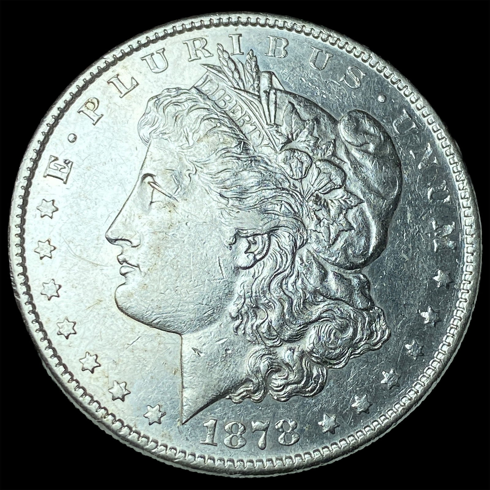 1878-S Silver Morgan Dollar CLOSELY UNCIRCULATED: 1878-S Silver Morgan Dollar CLOSELY UNCIRCULATED