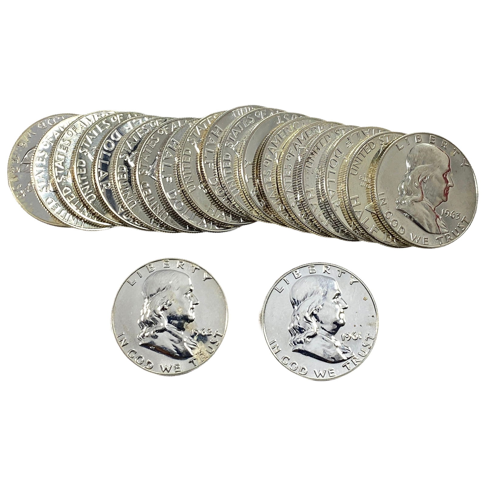[20 Coins]Mixed Dates Franklin 50C Proof Roll: [20 Coins]Mixed Dates Franklin 50C Proof Roll