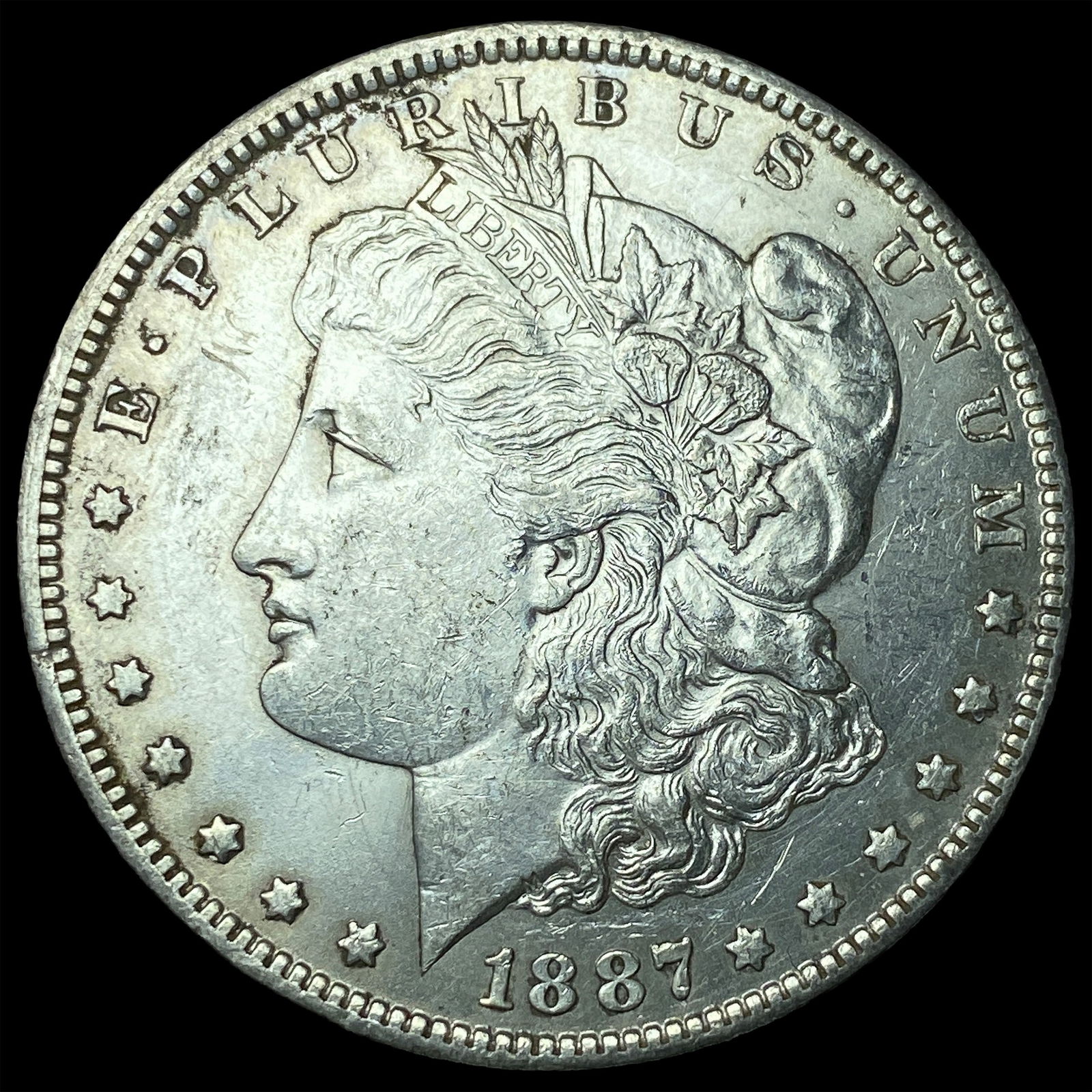 1887-O Silver Morgan Dollar CHOICE AU: 1887-O Silver Morgan Dollar CHOICE AU