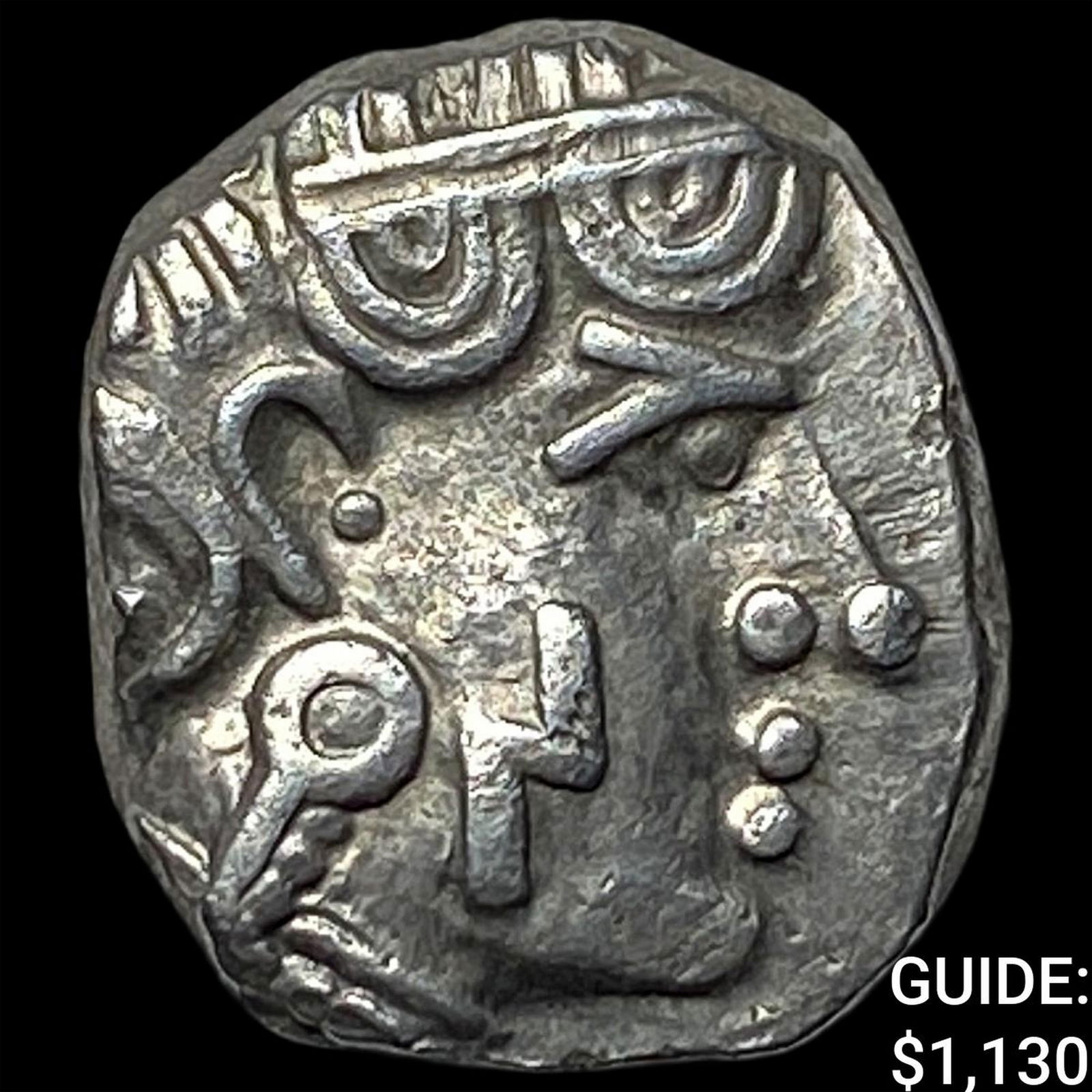 South Arabia, Saba 4th-2nd Century Silver Unit NEARLY UNCIRCULATED: South Arabia, Saba 4th-2nd Century Silver Unit NEARLY UNCIRCULATED