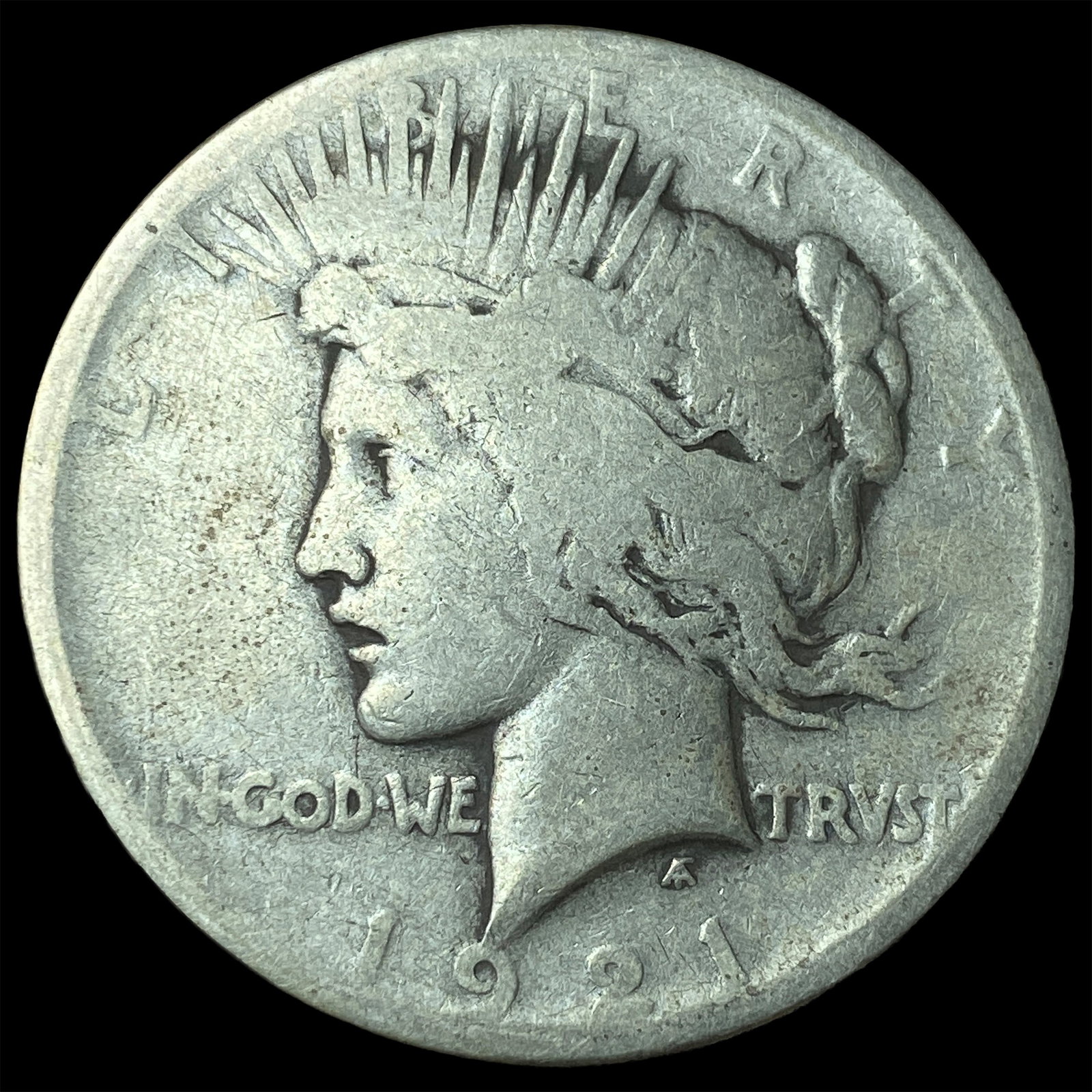 1921 Silver Peace Dollar NICELY CIRCULATED: 1921 Silver Peace Dollar NICELY CIRCULATED