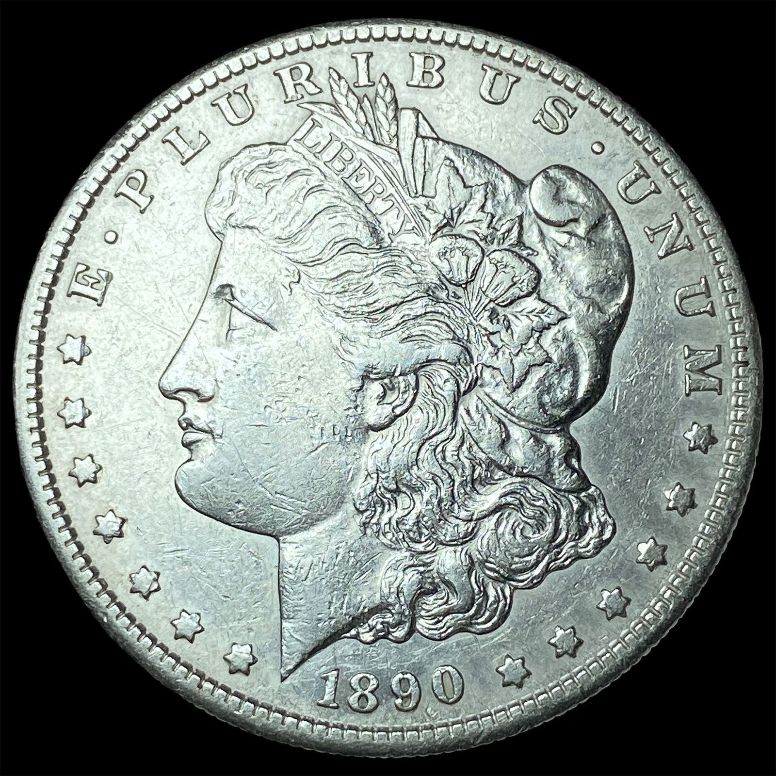 1890-S Silver Morgan Dollar NEARLY UNCIRCULATED (1 of 2)