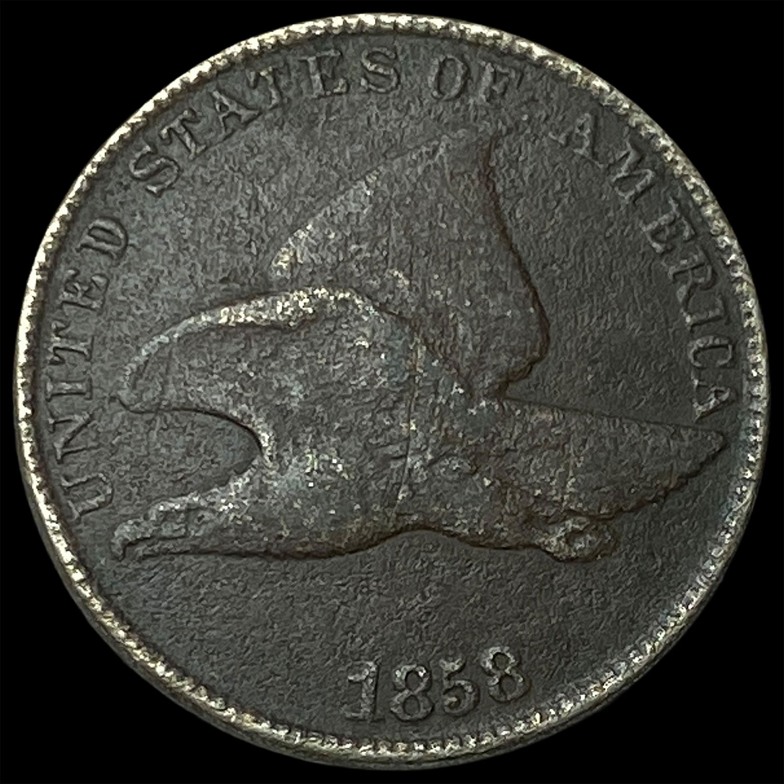 1858 Copper-Nickel Flying Eagle Cent HIGH GRADE (1 of 2)