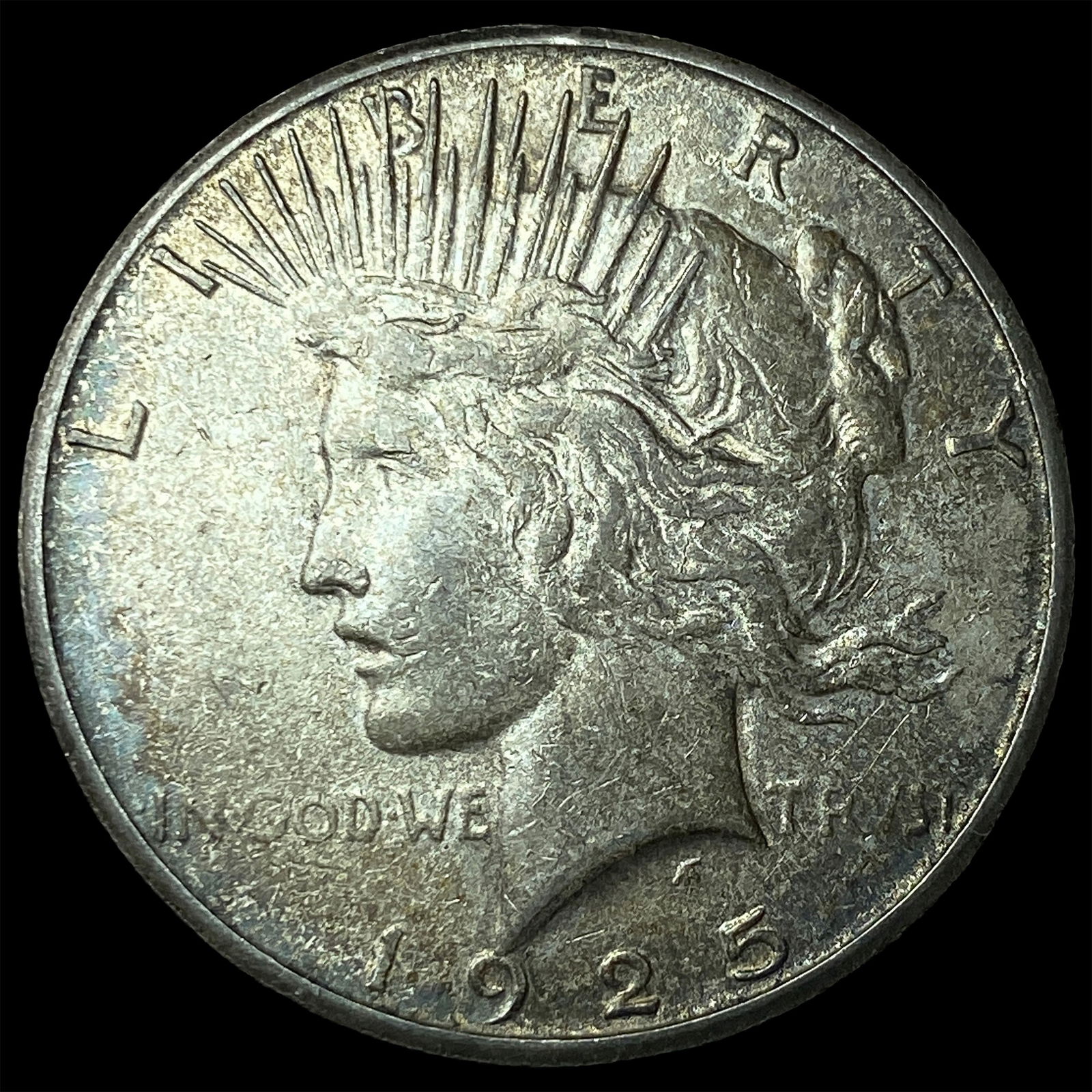 1925-S Silver Peace Dollar CLOSELY UNCIRCULATED (1 of 2)