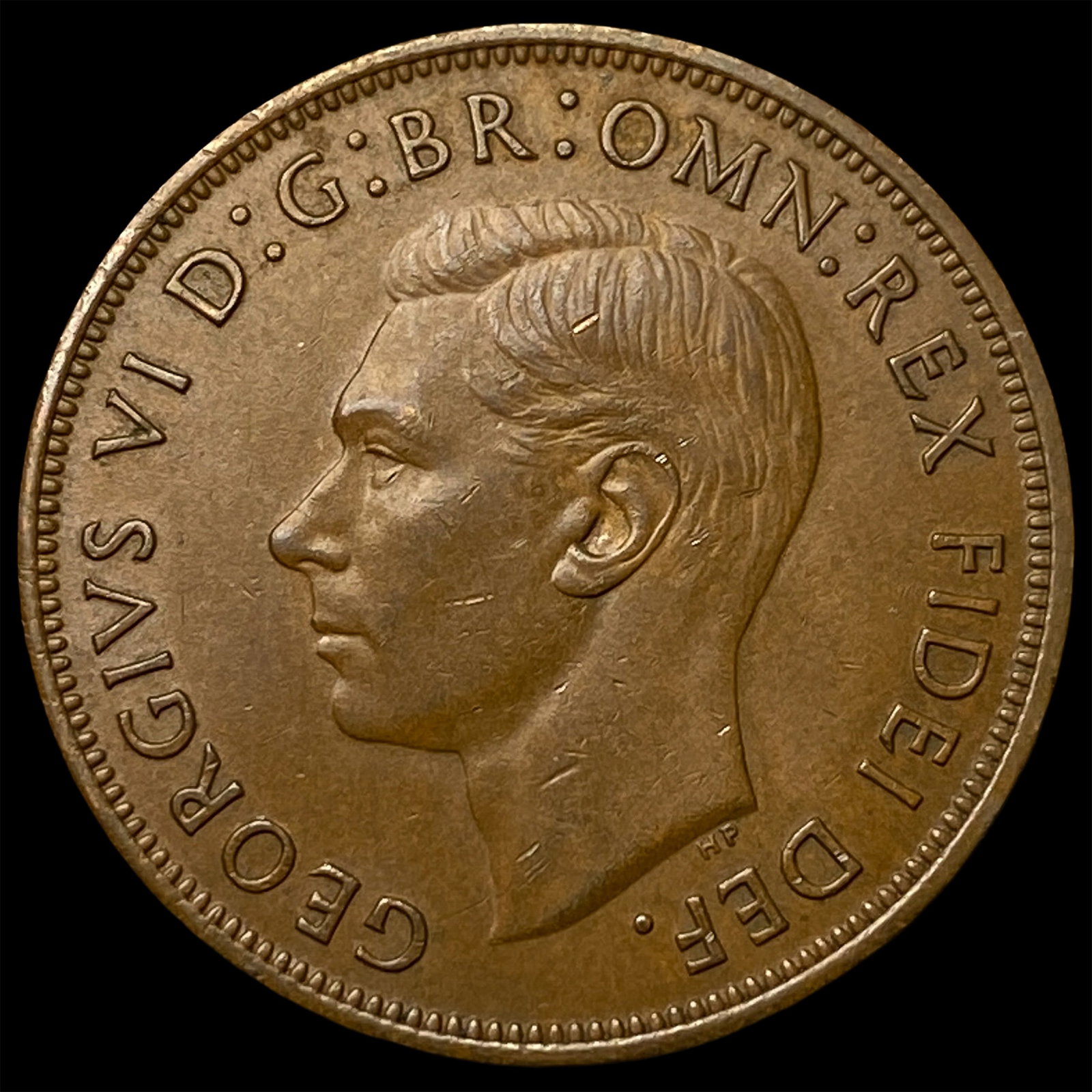 1950 Great Britain One Penny - George VI NEARLY UNCIRCULATED: 1950 Great Britain One Penny - George VI NEARLY UNCIRCULATED