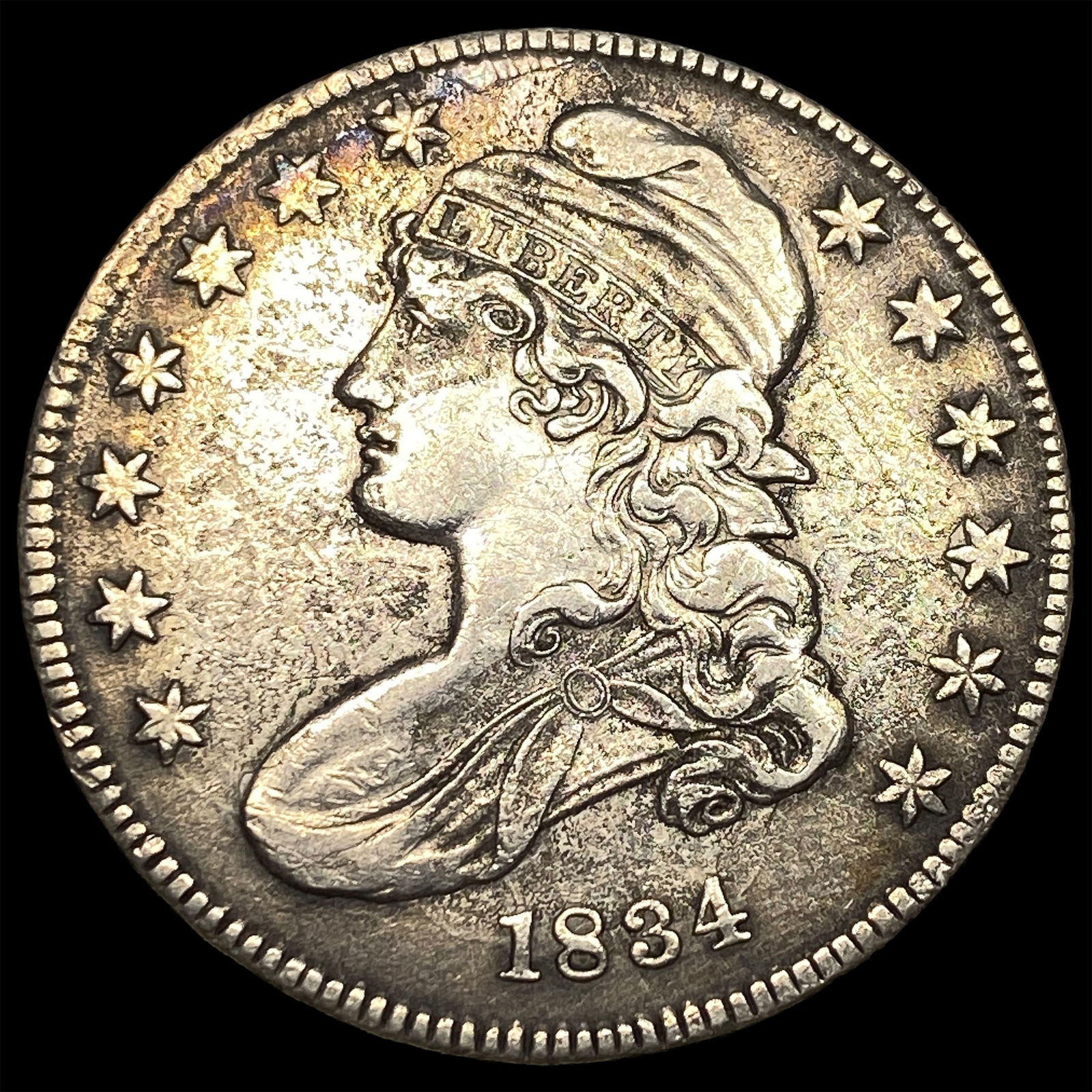1834 Capped Bust Half Dollar NEARLY UNCIRCULATED (1 of 2)