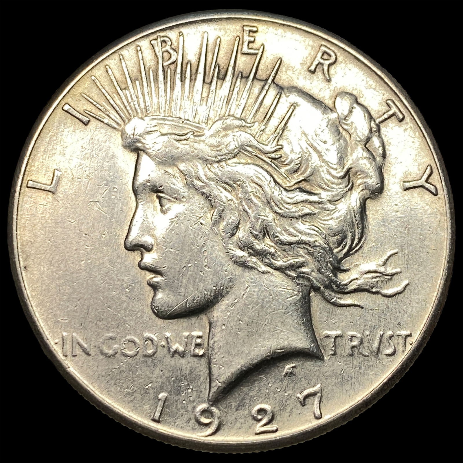 1927-S Silver Peace Dollar CLOSELY UNCIRCULATED (1 of 2)