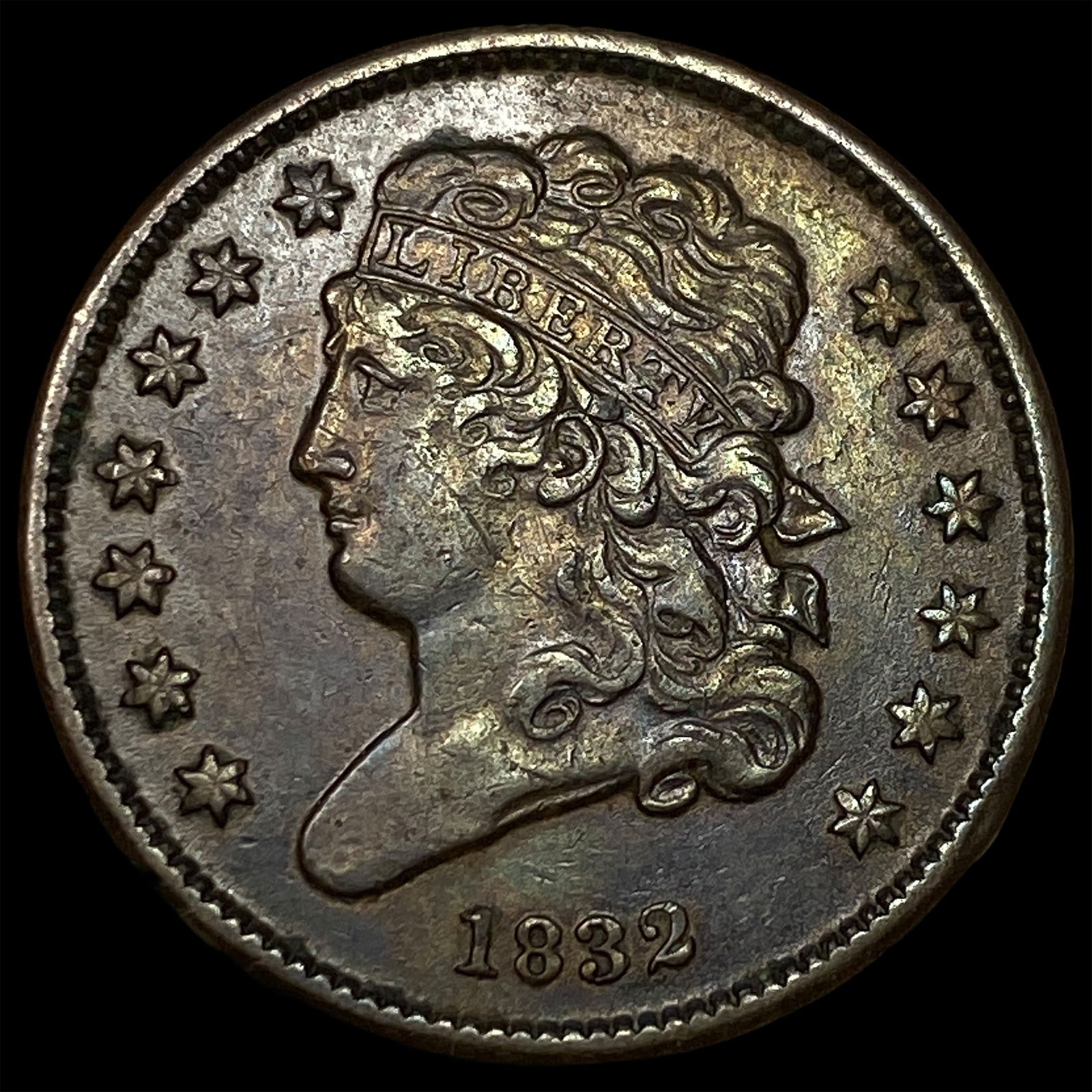 1832 Classic Head Half Cent CLOSELY UNCIRCULATED: 1832 Classic Head Half Cent CLOSELY UNCIRCULATED