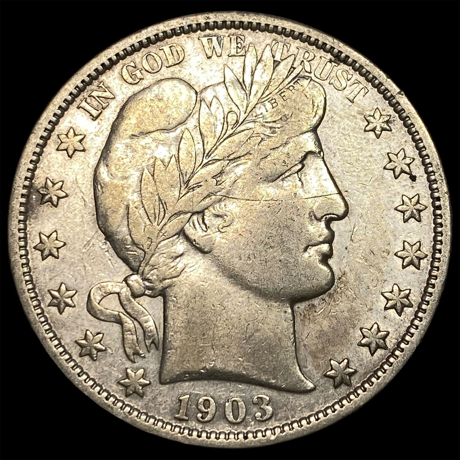 1903-S Silver Barber Half Dollar NEARLY UNCIRCULATED (1 of 2)