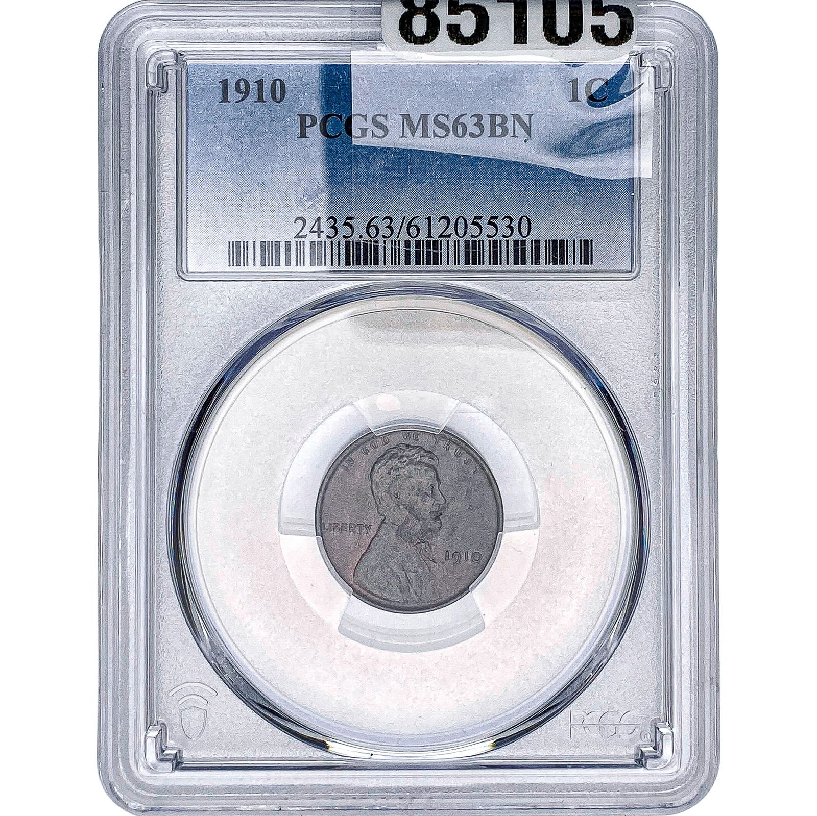 1910 Wheat Cent PCGS MS63 BN: 1910 Wheat Cent PCGS MS63 BN