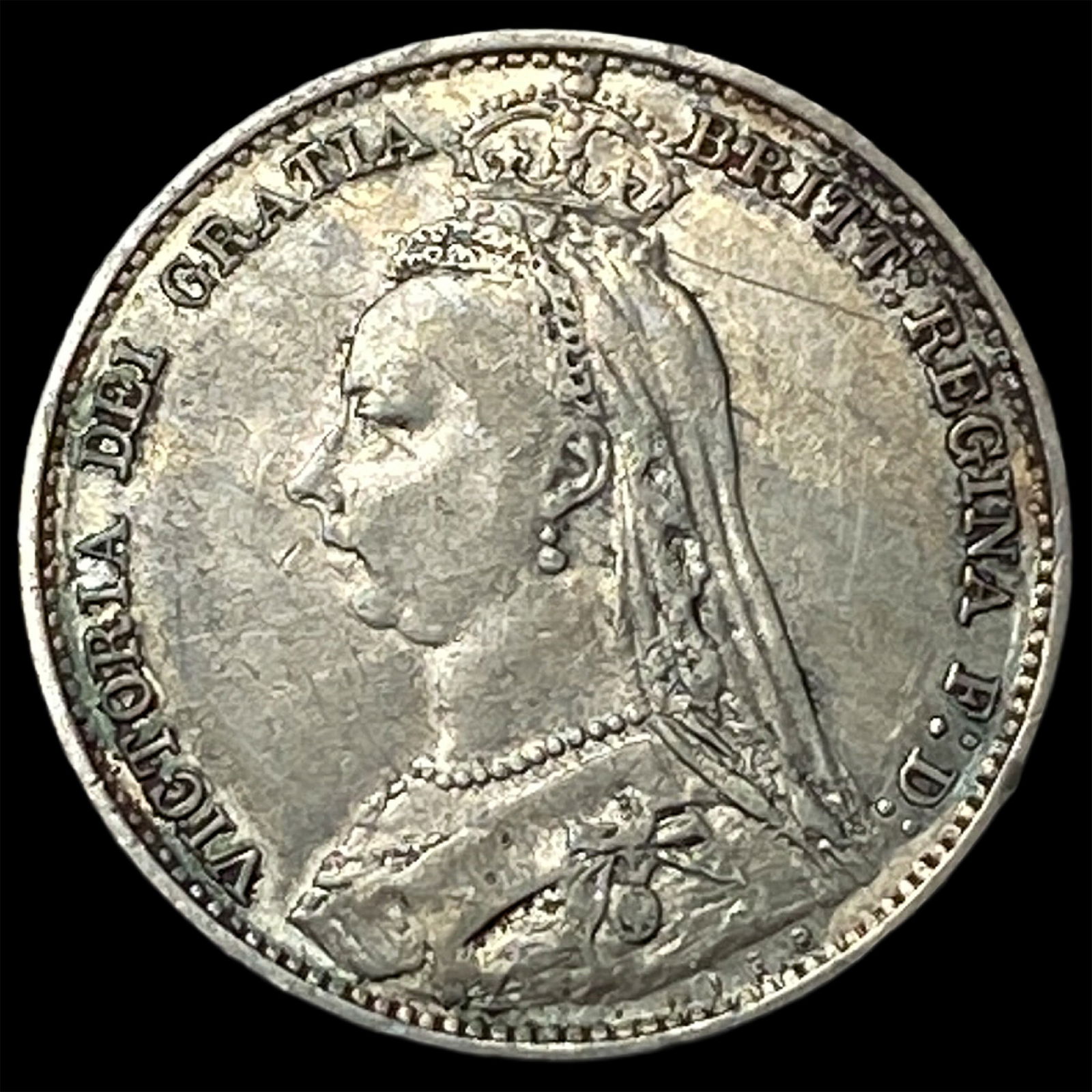 1891 Great Britain Silver 6 Pence - Victoria NEARLY UNCIRCULATED (1 of 2)