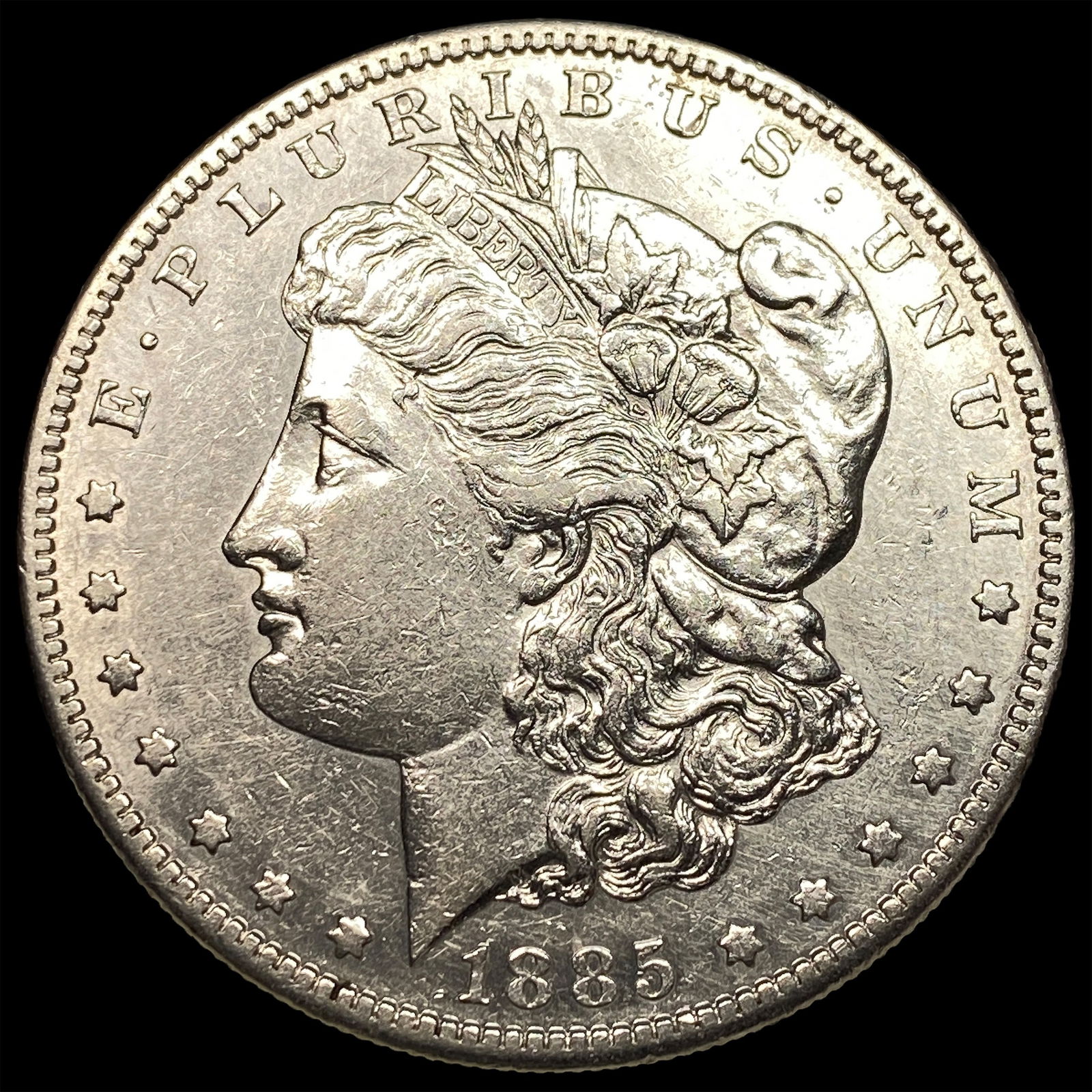 1885-S Silver Morgan Dollar CLOSELY UNCIRCULATED (1 of 2)