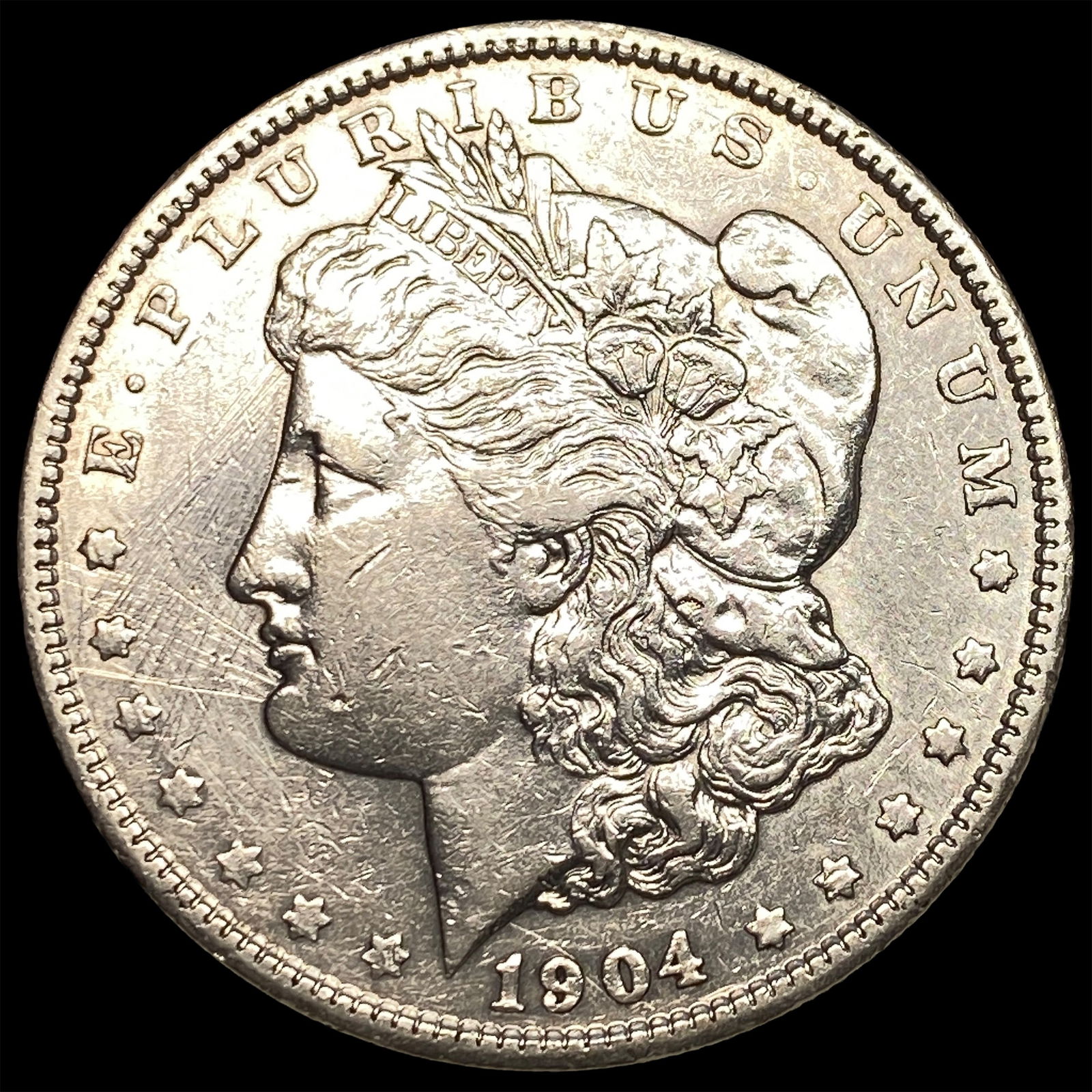 1904 Morgan Silver Dollar CLOSELY UNCIRCULATED: 1904 Morgan Silver Dollar CLOSELY UNCIRCULATED
