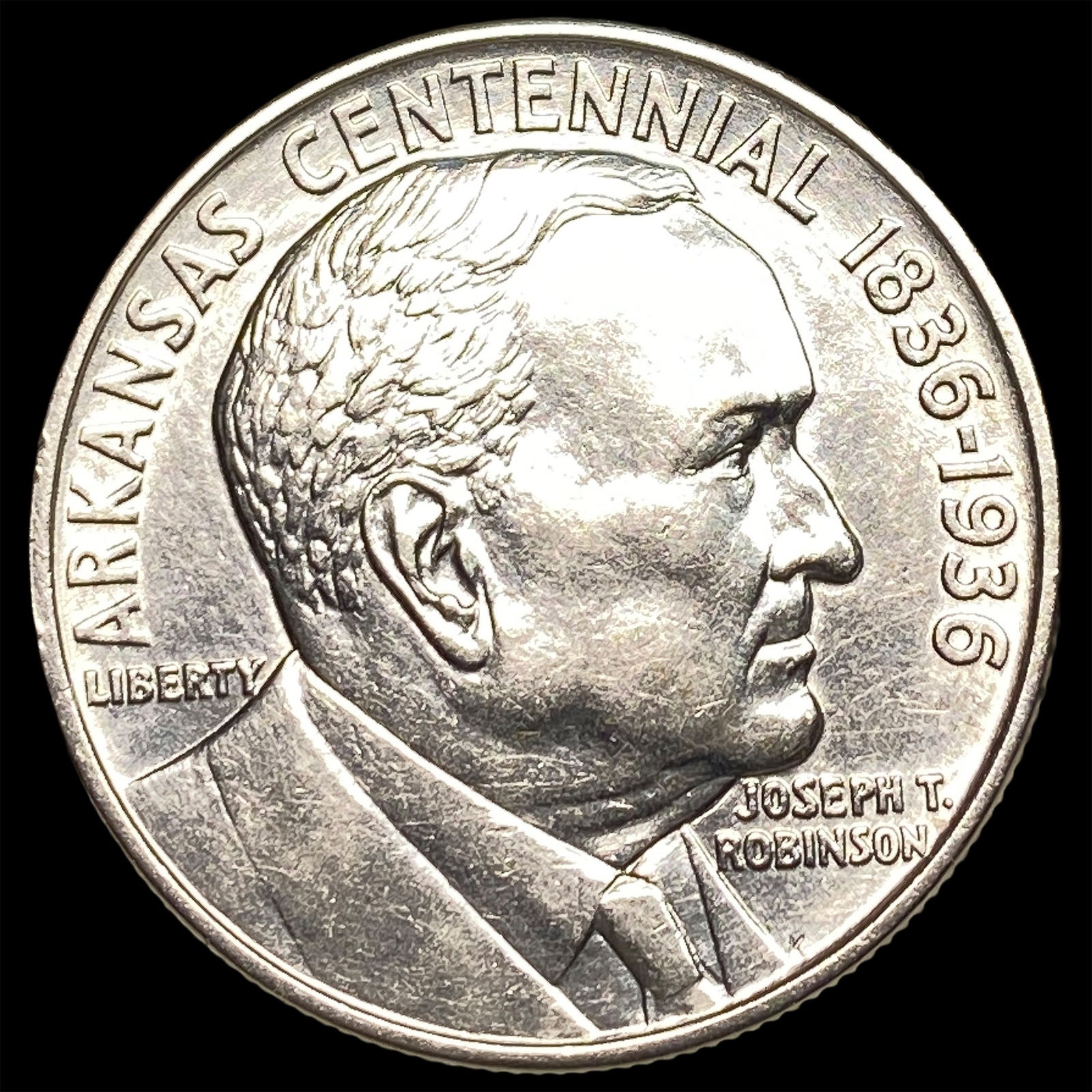 1936 Silver Arkansas Centennial Half Dollar UNCIRCULATED: 1936 Silver Arkansas Centennial Half Dollar UNCIRCULATED