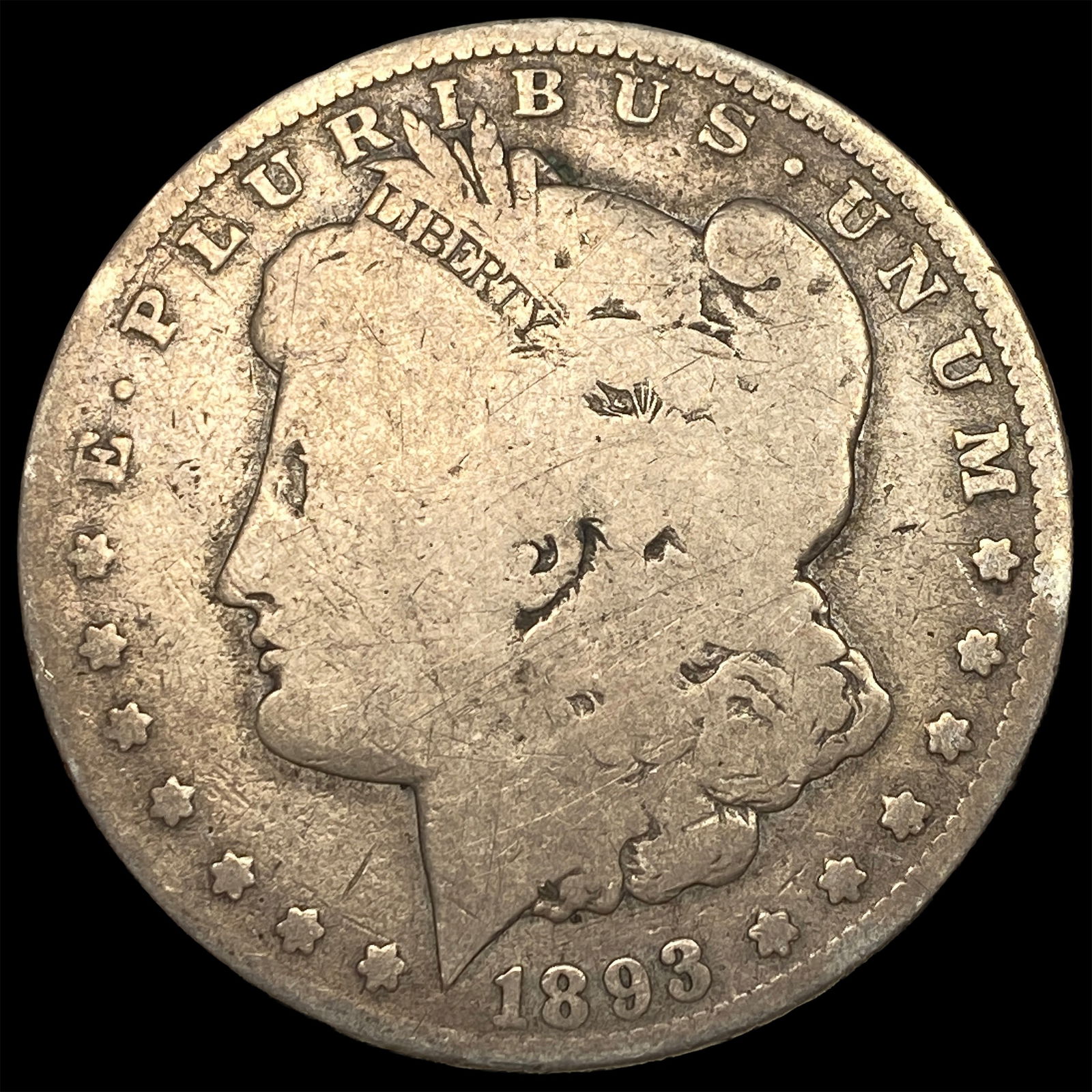 1893-O Silver Morgan Dollar NICELY CIRCULATED (1 of 2)